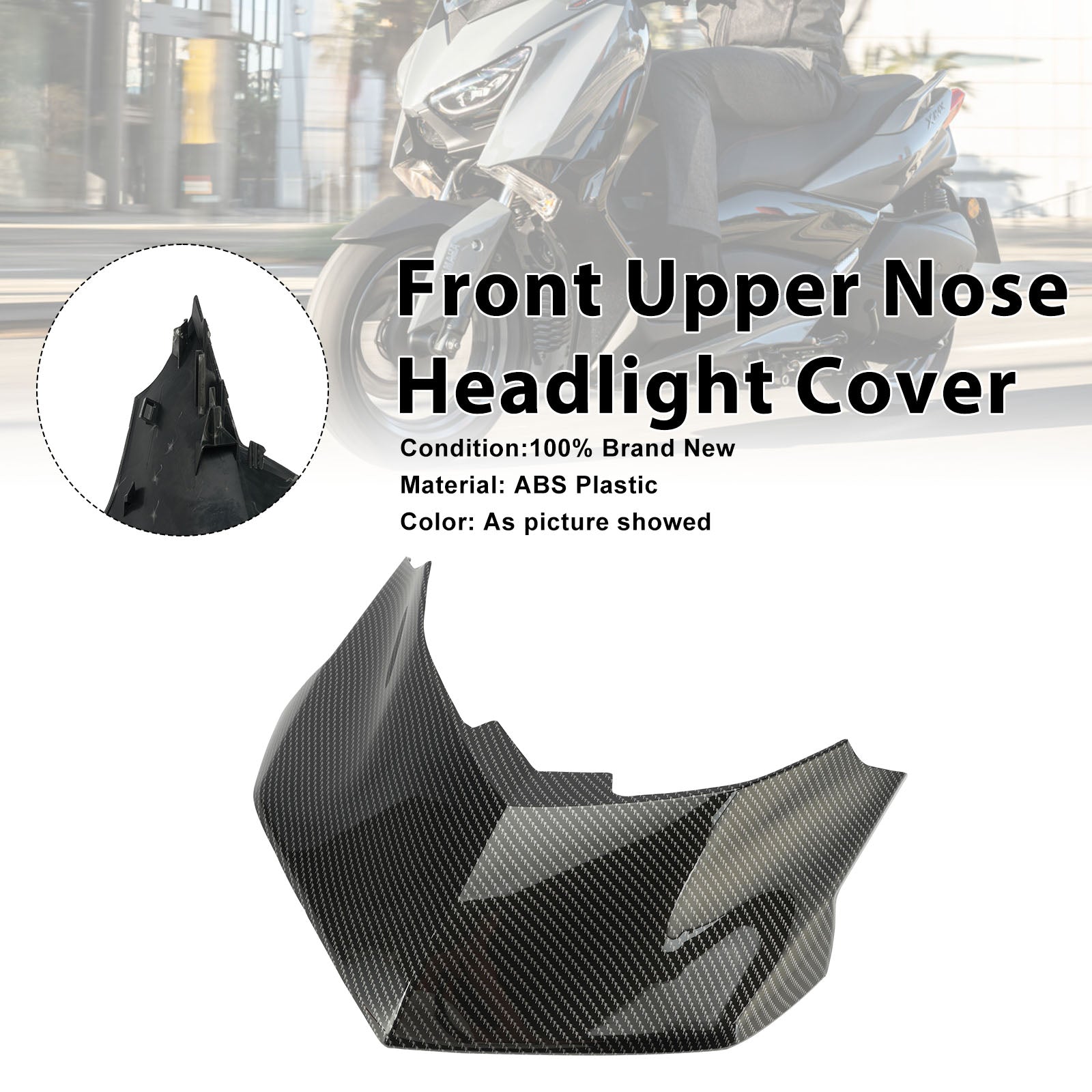 Front Nose Headlight Panel Cover Fairing For Yamaha X-Max 300 2025-2026