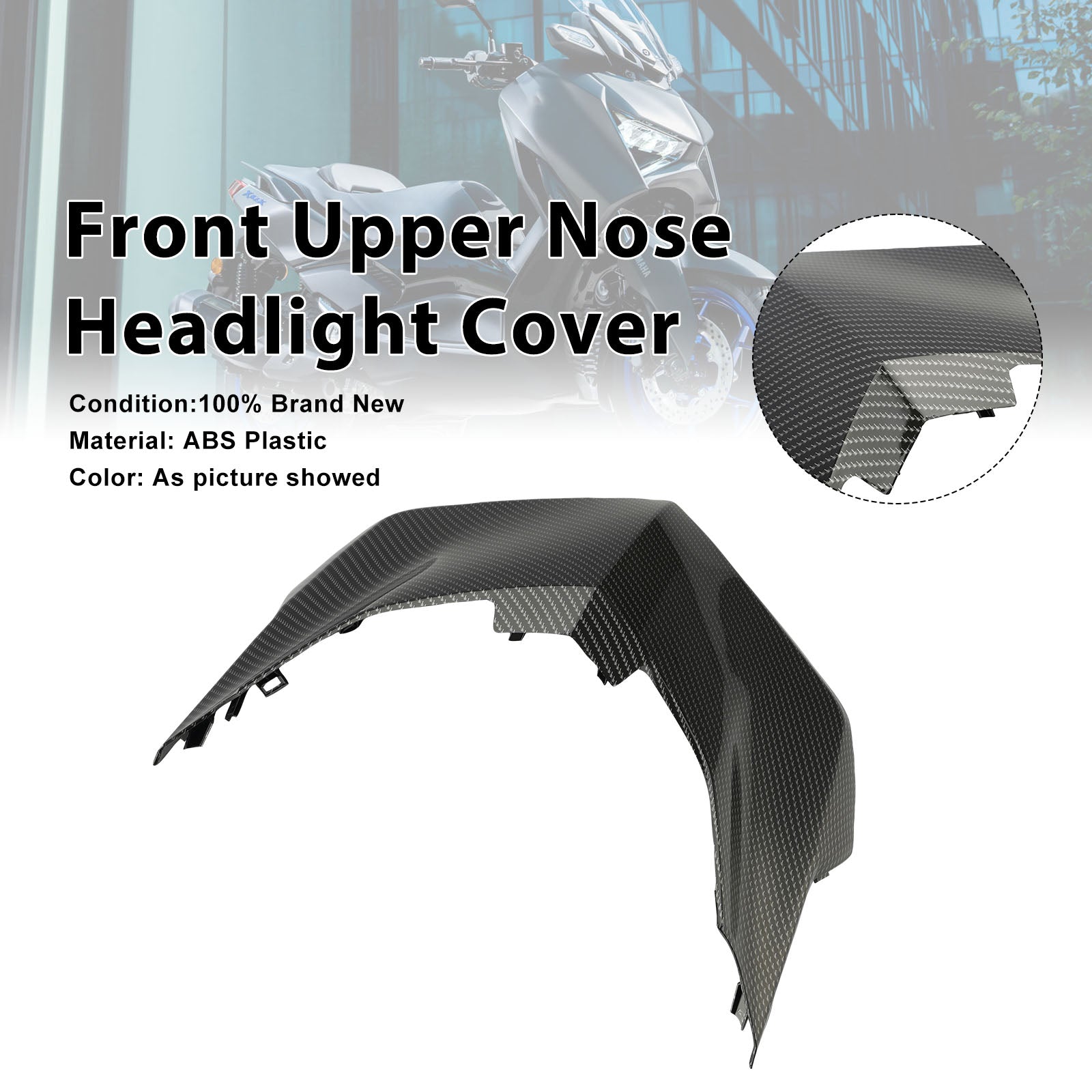 Front Nose Headlight Panel Cover Fairing For Yamaha X-Max 300 2025-2026