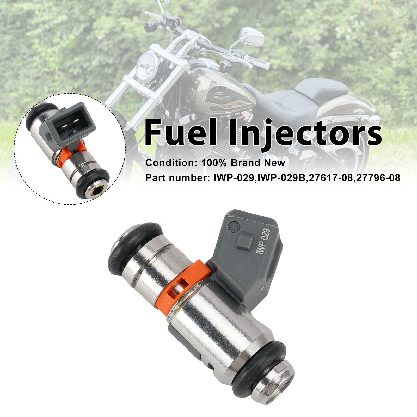 Fuel Injectors IWP-029 For Electra Glide Street Glide Road King 08-17