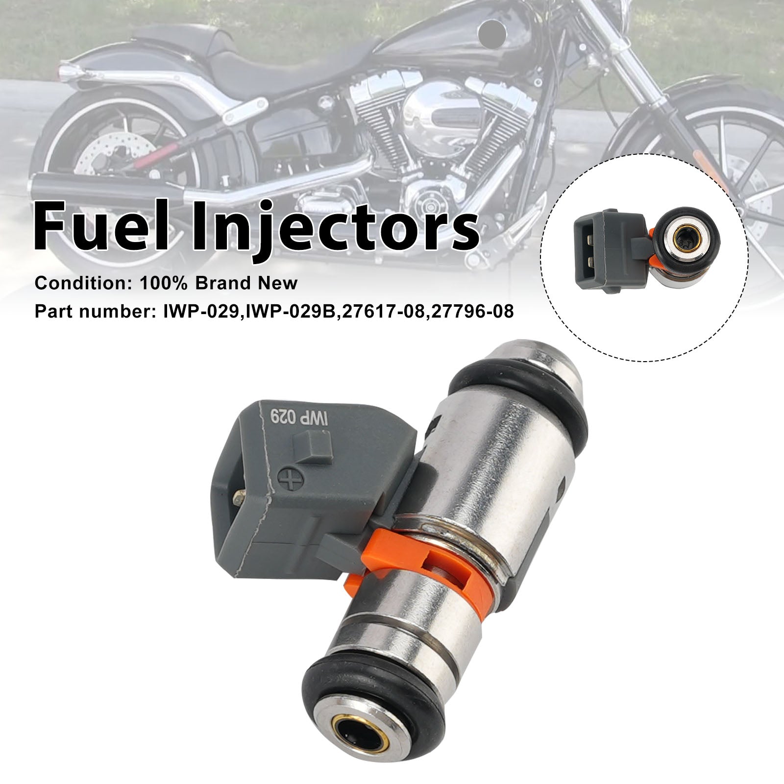 Fuel Injectors IWP-029 For Electra Glide Street Glide Road King 08-17