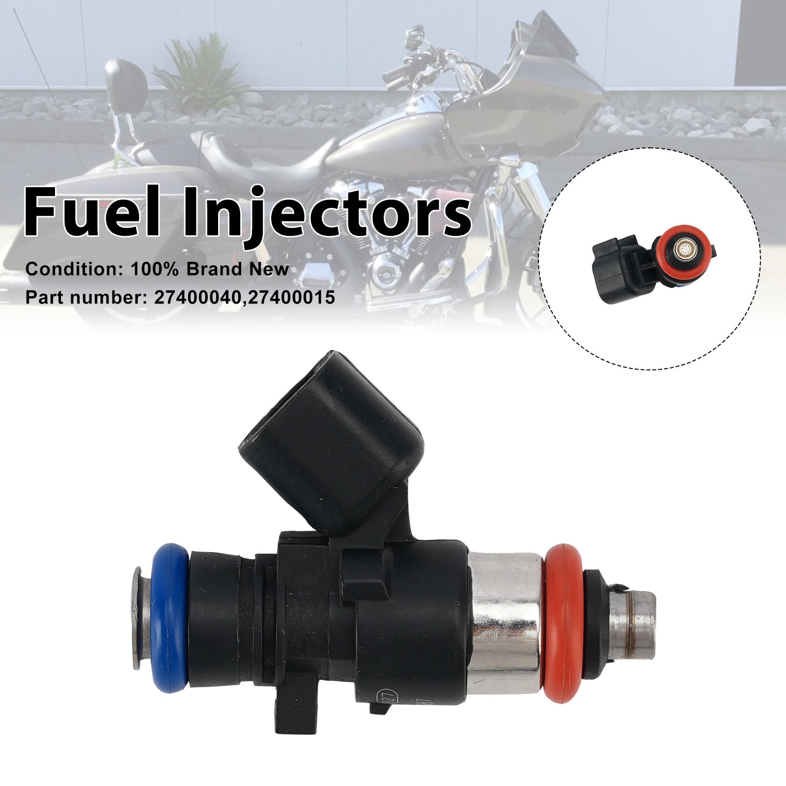 Fuel Injectors 5.5g/s 27400015 27400040 Fits For M8 Screamin Eagle