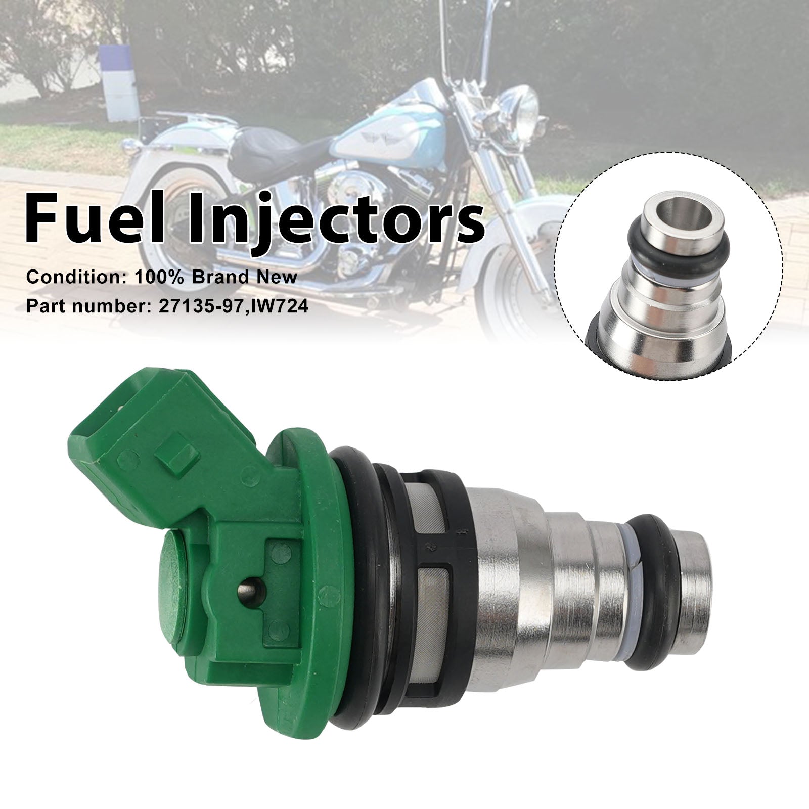 IW724 Fuel Injectors 27135-97 For Dyna Bad Boy 1200 Sportster Road King