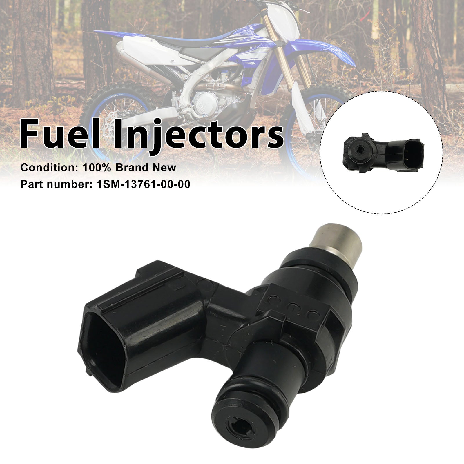 Fuel Injectors 1SM-13761-00-00 For Yamaha YZ250F YZ250FX WR250F 14-19