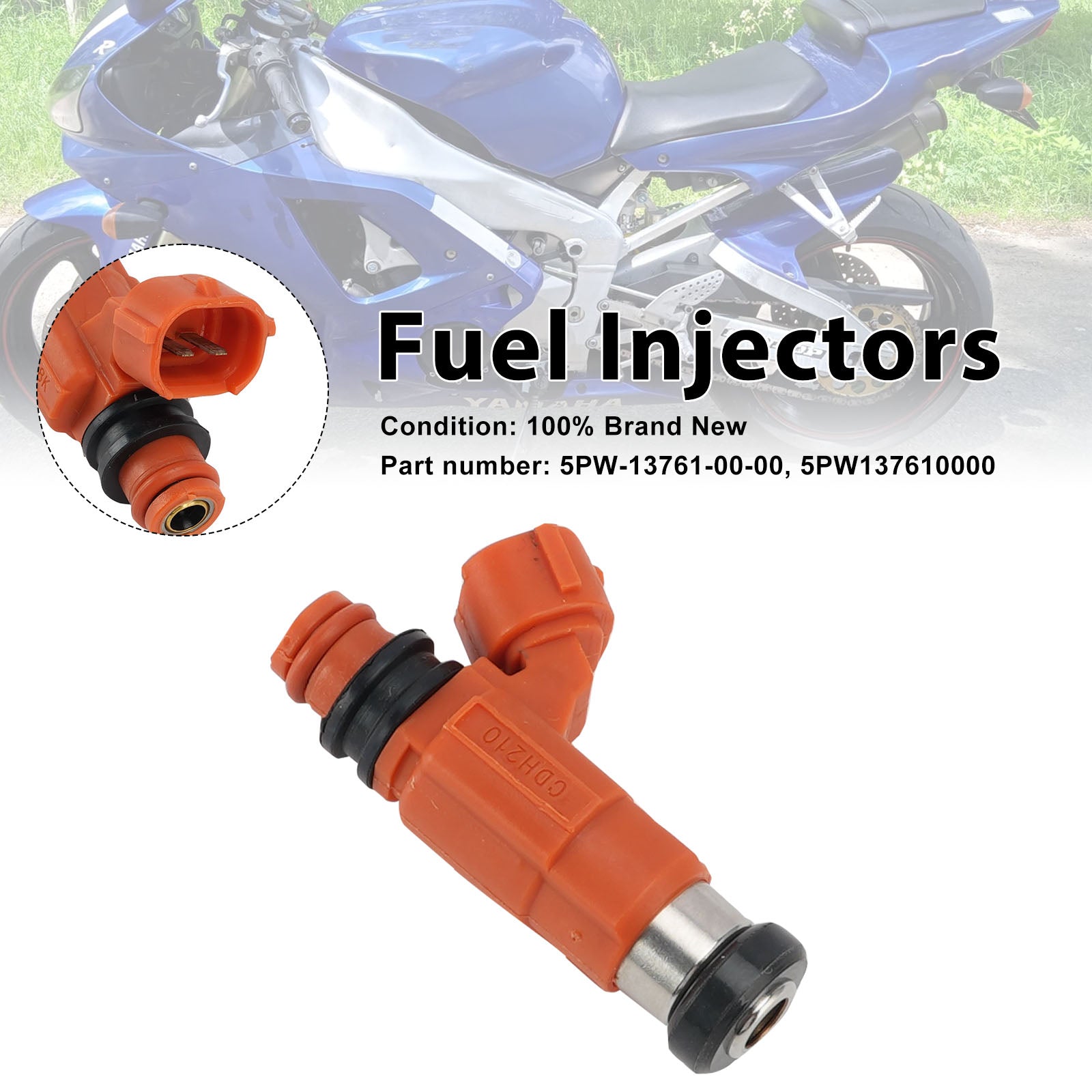 Fuel Injectors 5PW-13761-00-00 For Yamaha YZF R1 YZF-R1 2002-2003