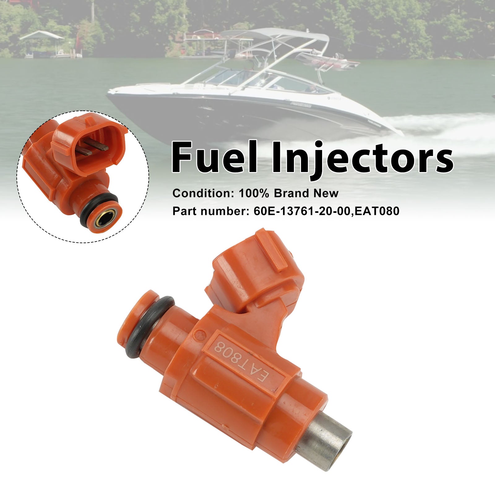 EAT080 Fuel Injectors 60E-13761-20-00 For Yamaha 1100 2012-2015