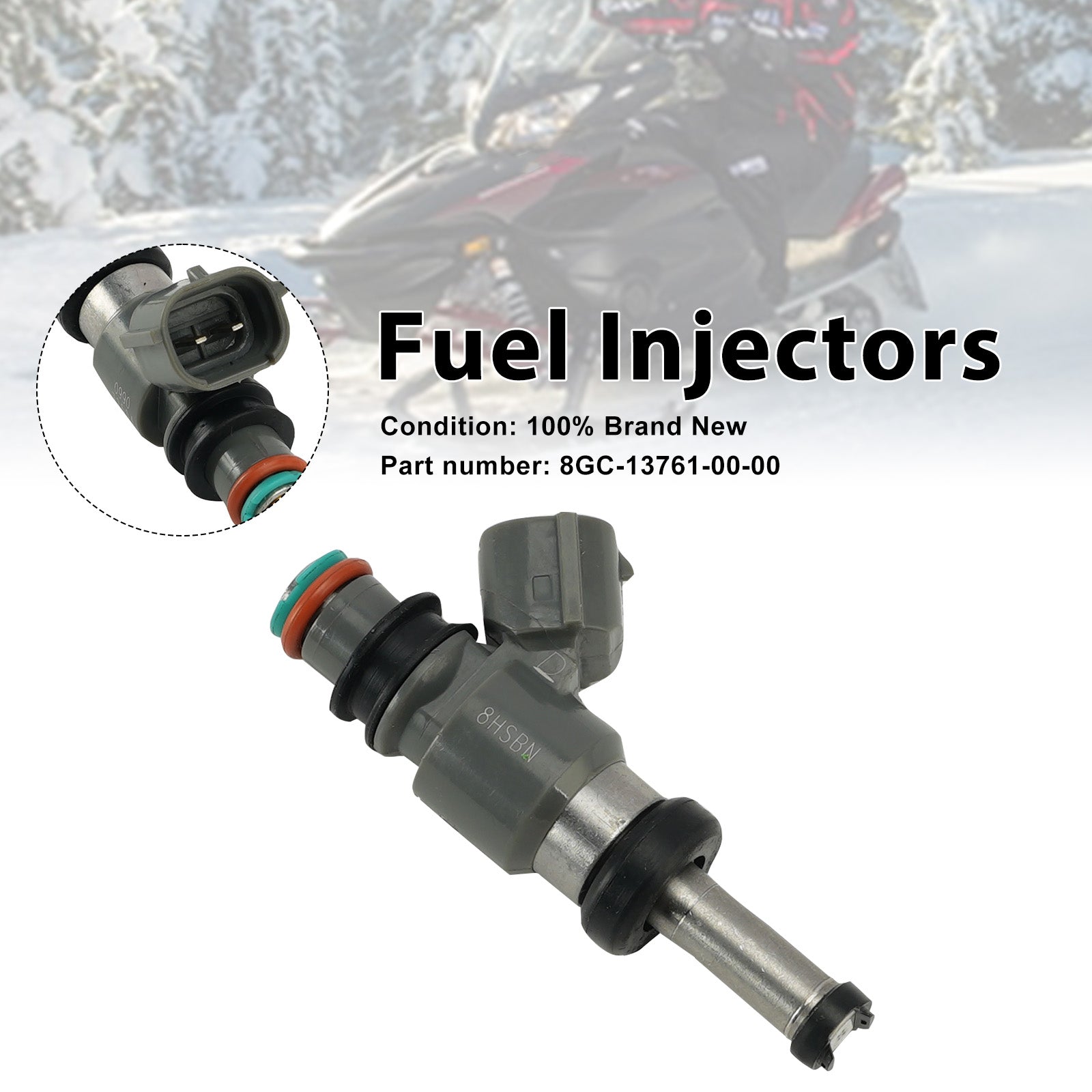 Fuel Injectors 8GC-13761-00-00 For Yamaha PHAZER MTX FX NYTRO MTX GT RTX