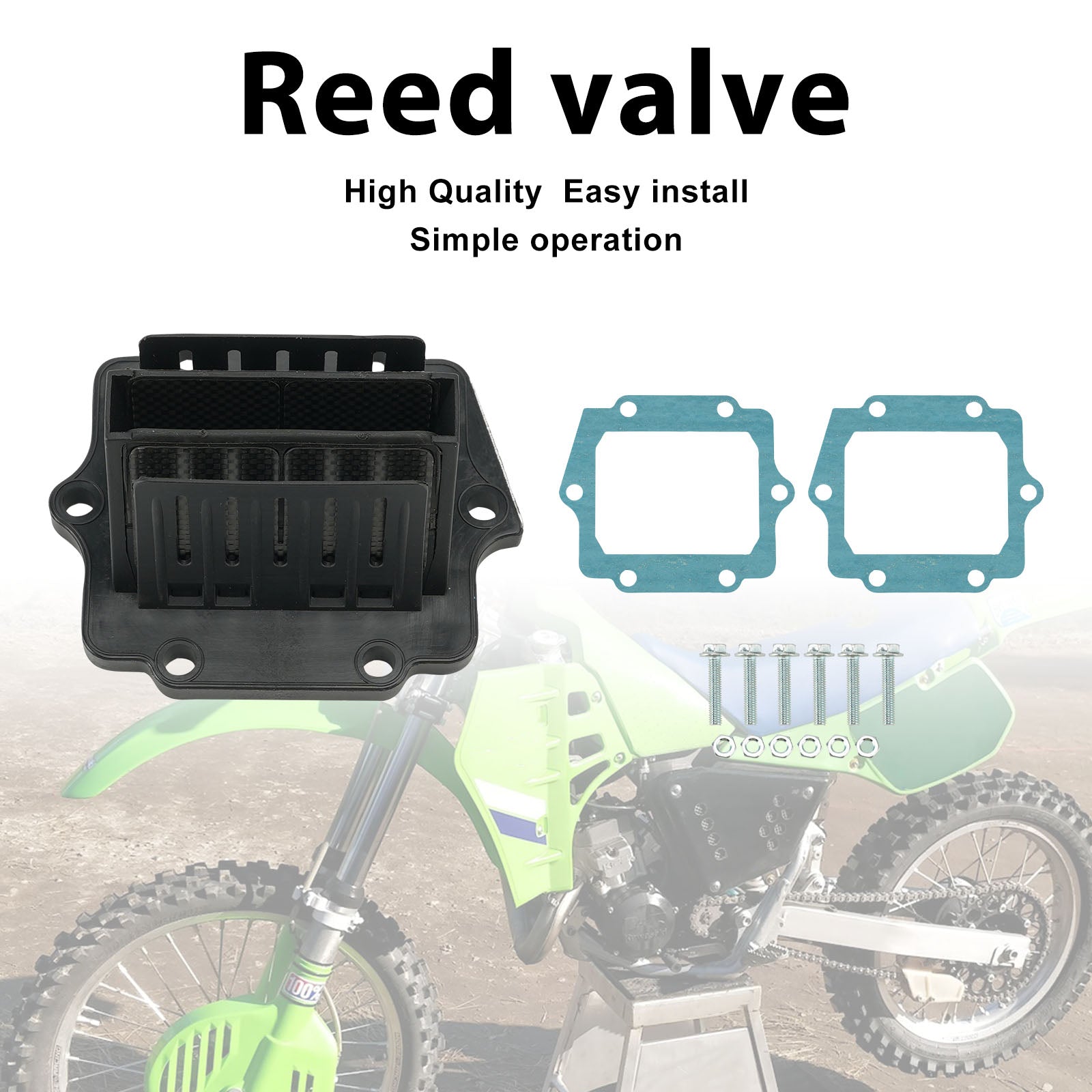 V4R13G Reed Valve System For Kawasaki KDX200 220R KX125 1993-2002