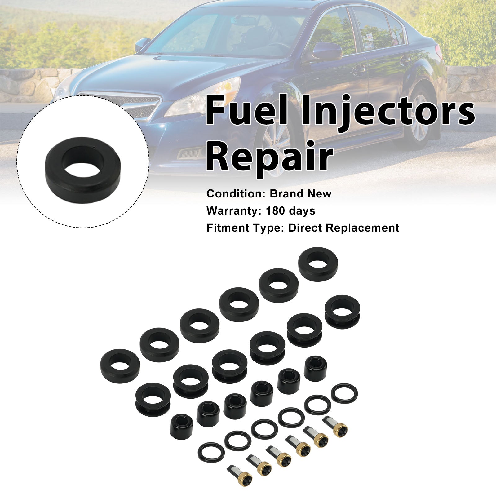 Fuel Injector Seal O-Ring 16611-AA740 Fit Subaru Legacy Tribeca 2010-2019