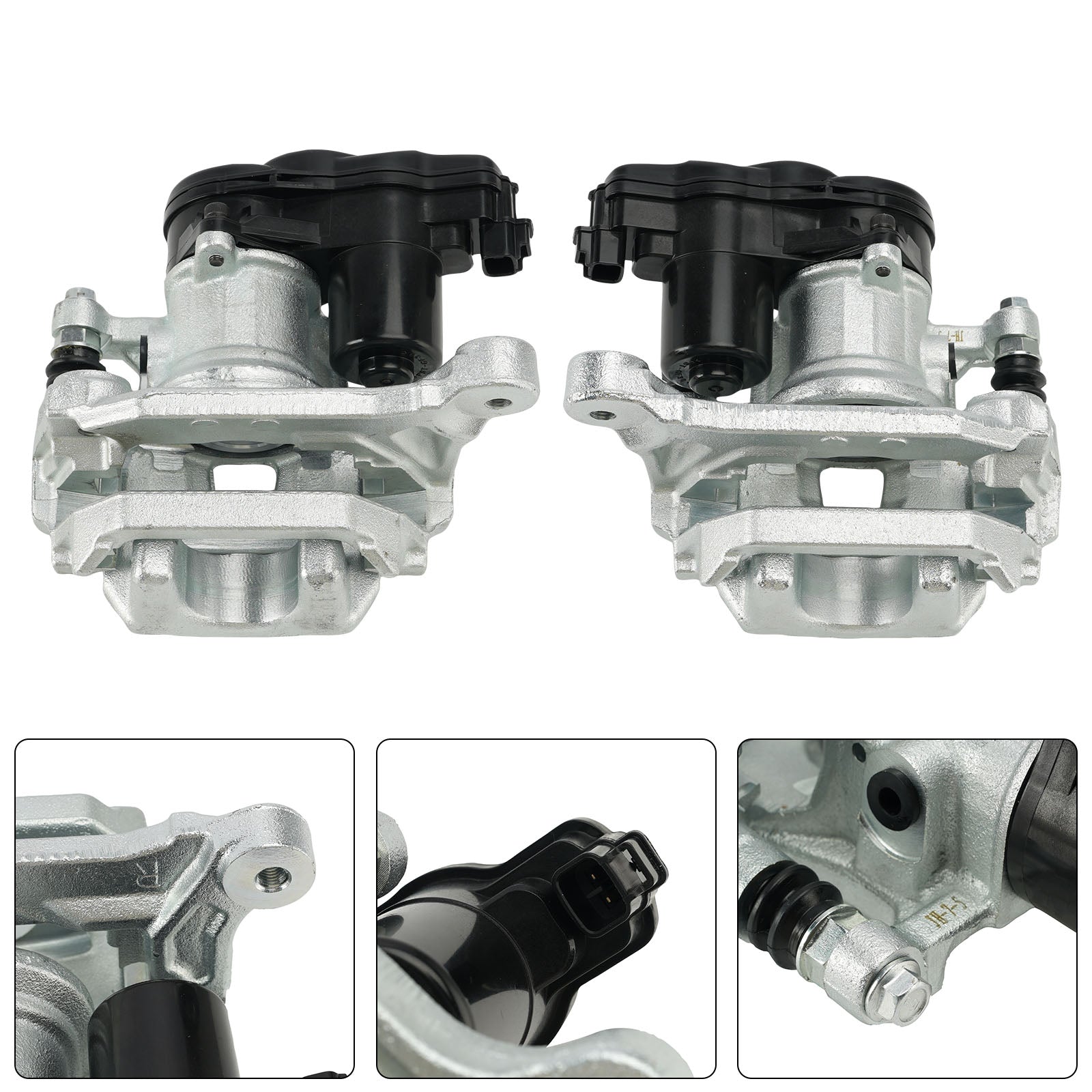 2PCS Rear Brake Caliper 4605C044 Fit Mitsubishi Outlander MK3 2013-2021 w/Motor