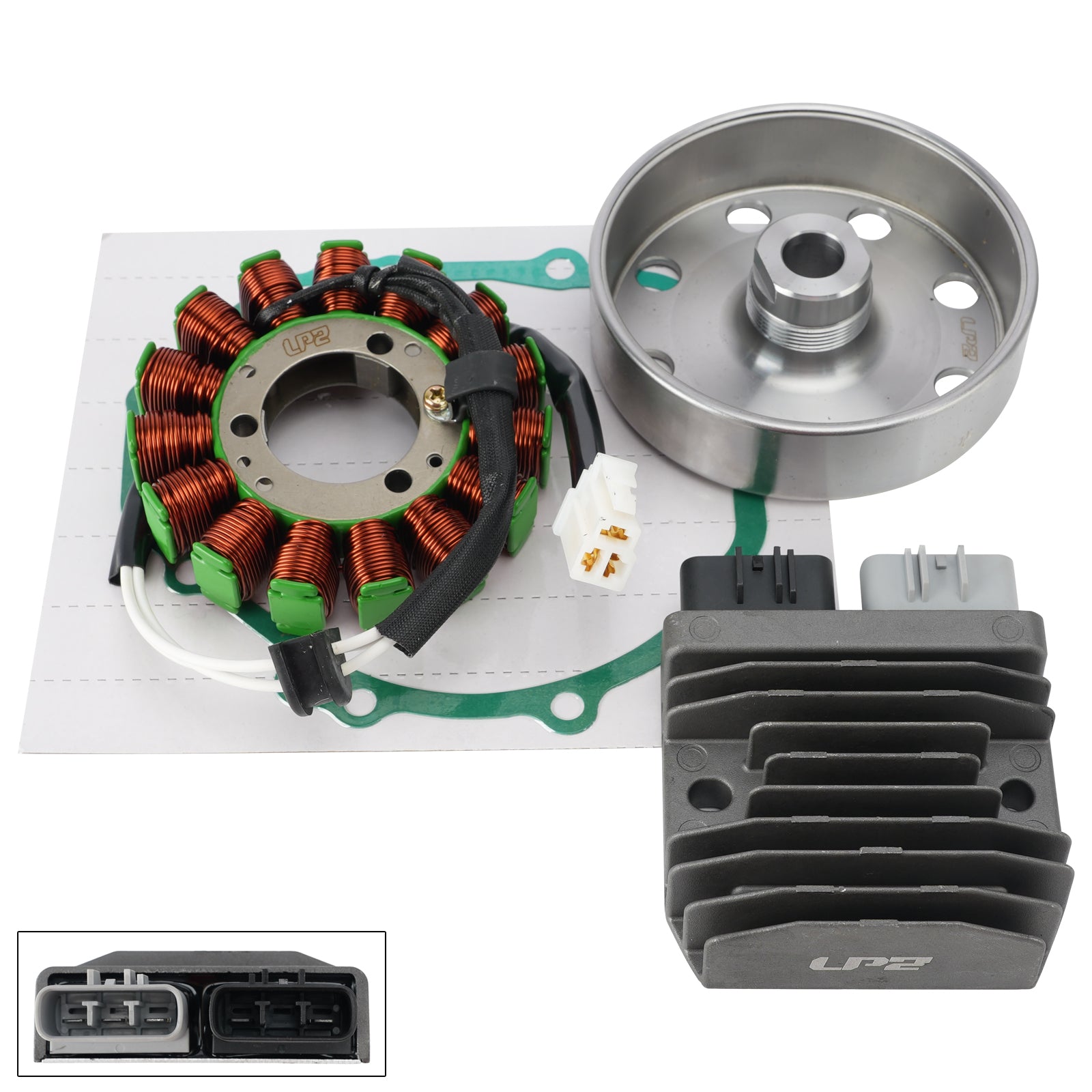 Flywheel Rotor Stator Regulator Gasket Kit For Suzuki GSXS1000 GSX-S 1000 22-26