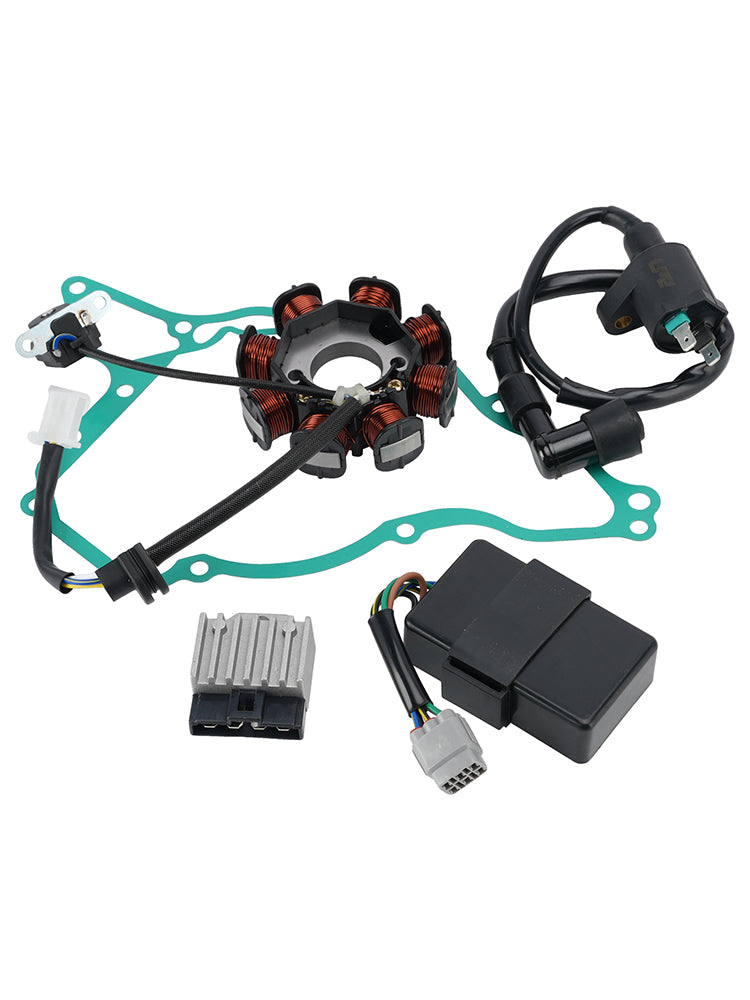 Stator Regulator CDI Box Ignition Coil Gasket Set For Kawasaki KLX110 2003-2009