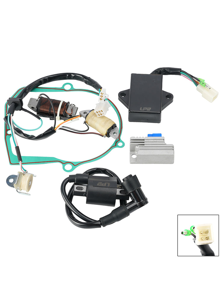 Stator Regulator CDI Box Ignition Coil Gasket Set For Yamaha T80 Townmate 87-93