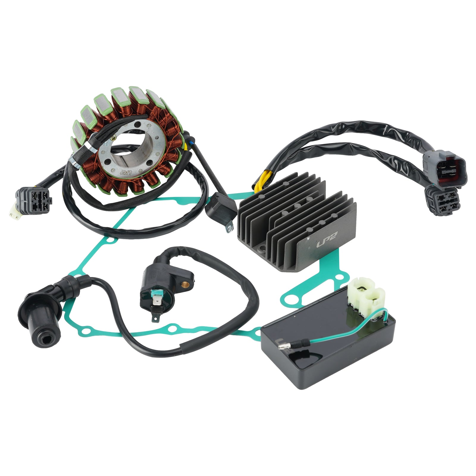 Stator Regulator CDI Box Ignition Coil Gasket Set For Can-Am DS 250 Bombardier
