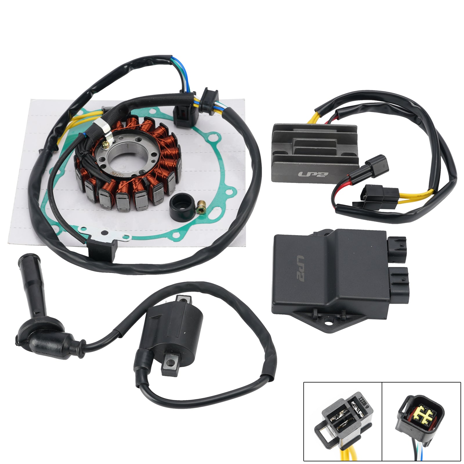 Stator Regulator CDI Box Ignition Coil Gasket For Suzuki DRZ400 DR-Z400S 00-24
