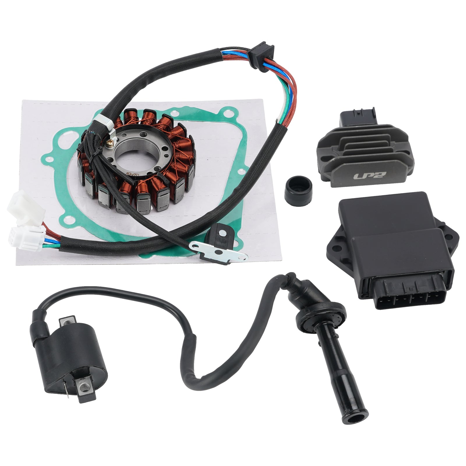 Stator Regulator CDI Box Ignition Coil Gasket For Suzuki Quadsport LT-Z400 03-08
