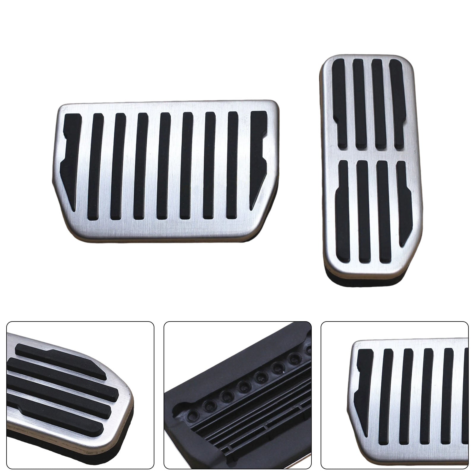 Pedal Set Pedals Pedal Caps For Jaguar F-Pace XE XF 2016-2024 Automatic