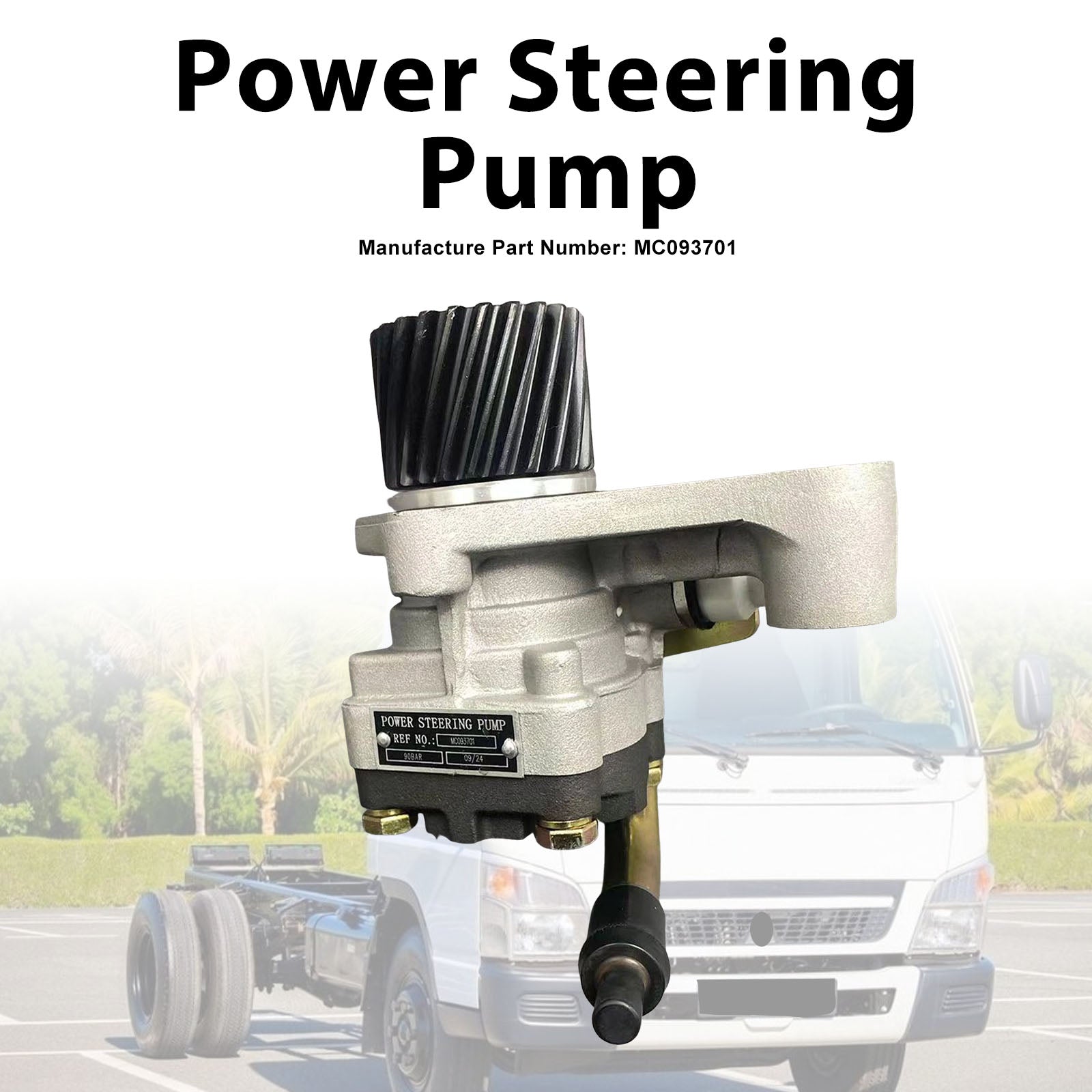 Power Steering Pump For Mitsubishi Fuso Canter FE FG 4.2L 4D33 4D34 MC093701