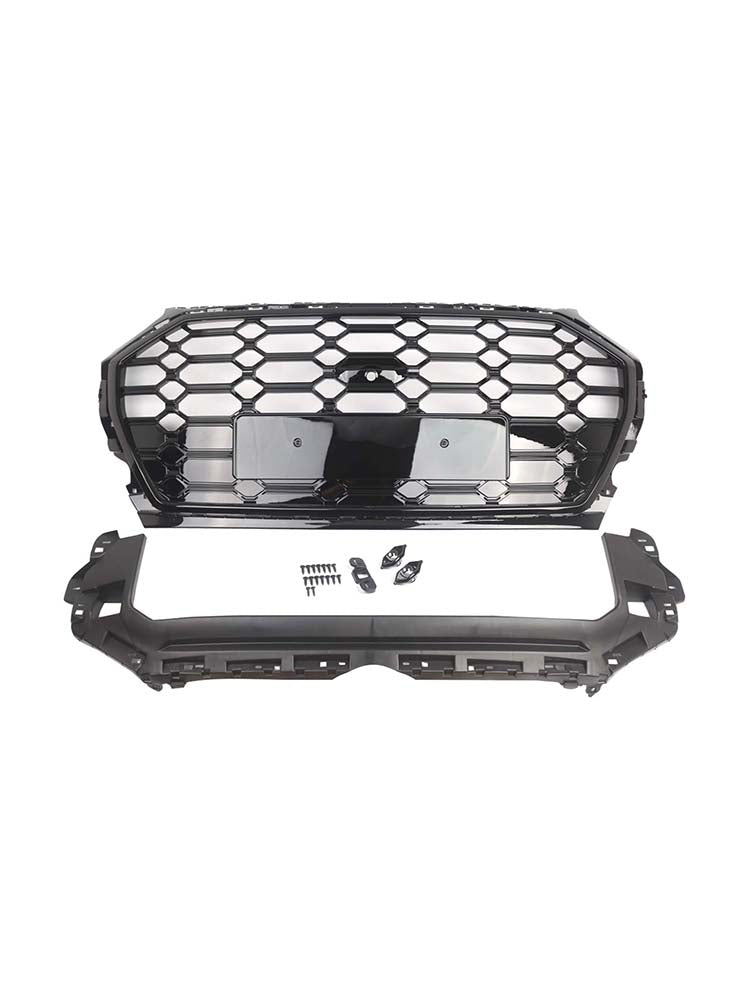 RSQ5 Style Front Honeycomb Mesh Grille Grill Fit Audi Q5 SQ5 2021-2025