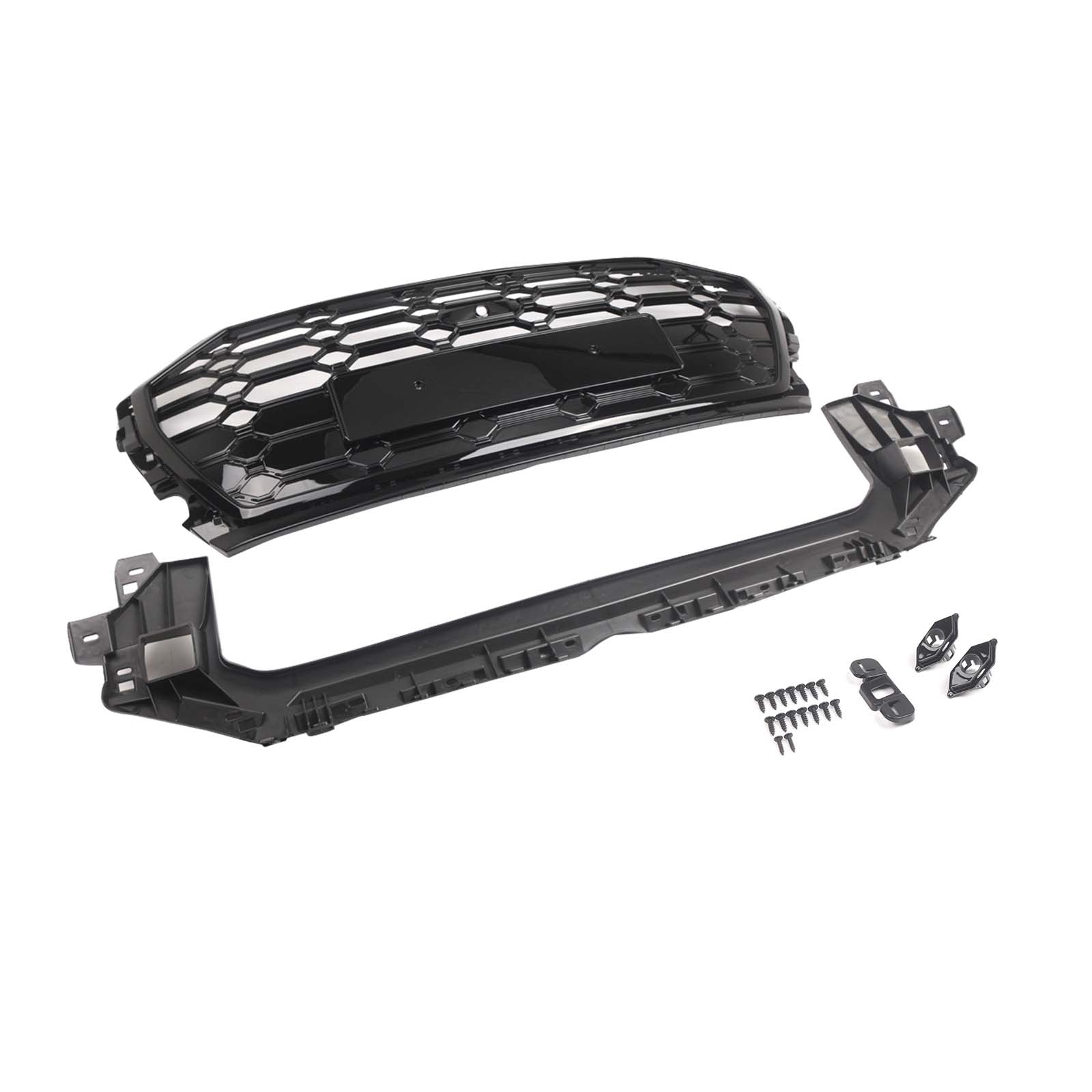 RSQ5 Style Front Honeycomb Mesh Grille Grill Fit Audi Q5 SQ5 2021-2025