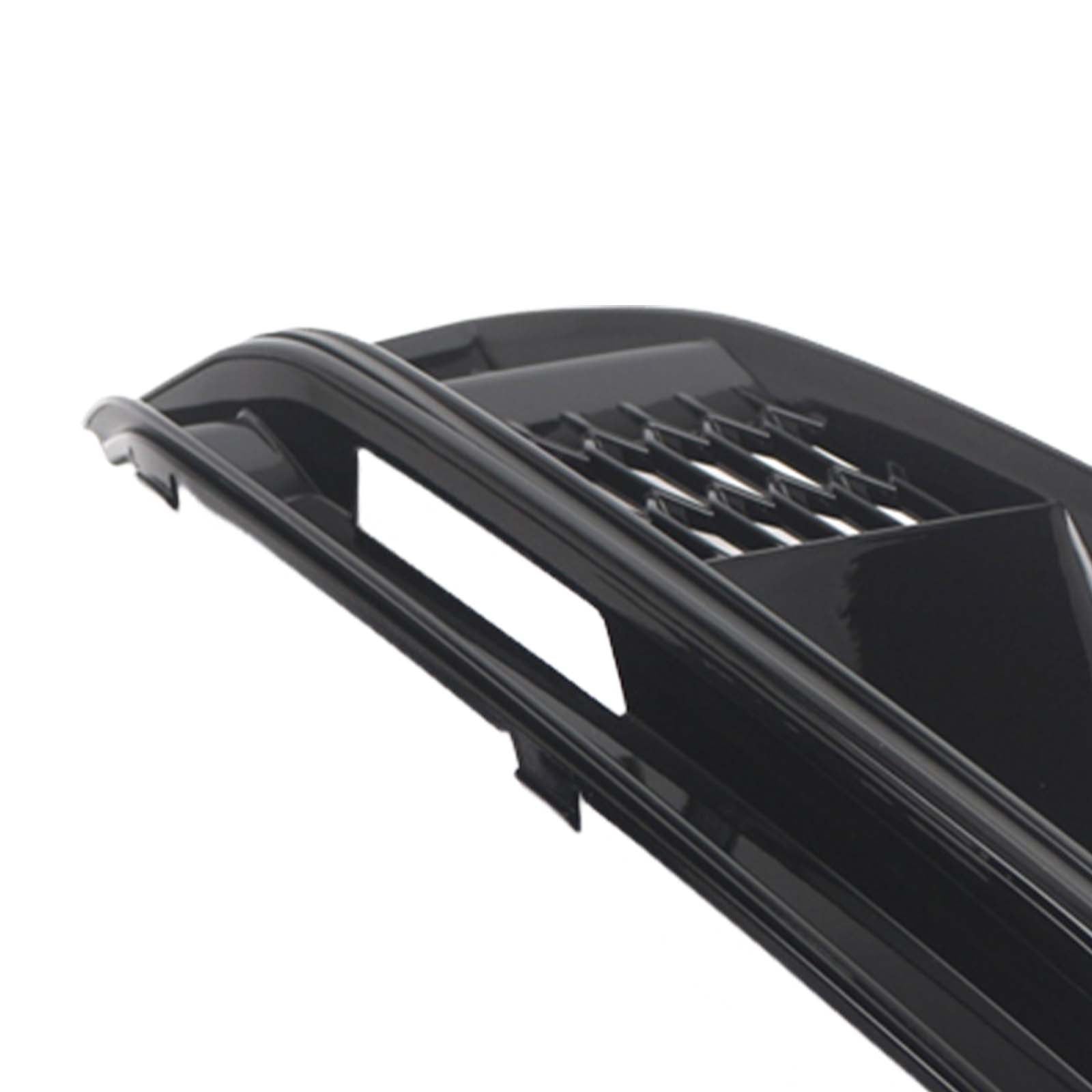 2PCS Black Front Bumper Foglight Grill Grille Fit Audi A4 B9 S4 2016-2019