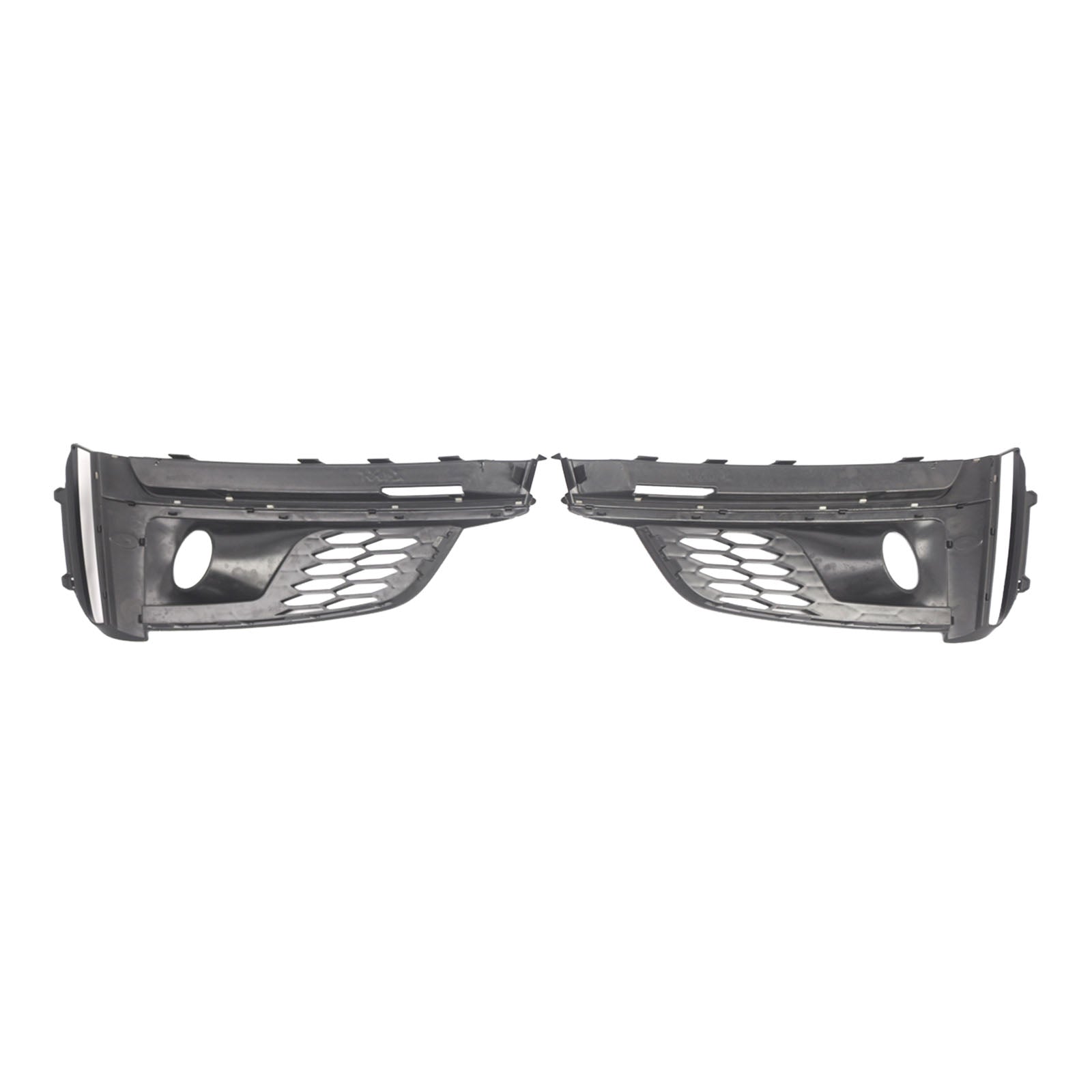 2PCS Front Bumper Fog Light Grille Cover Fit Audi A5 S5 S-Line 2018-2019