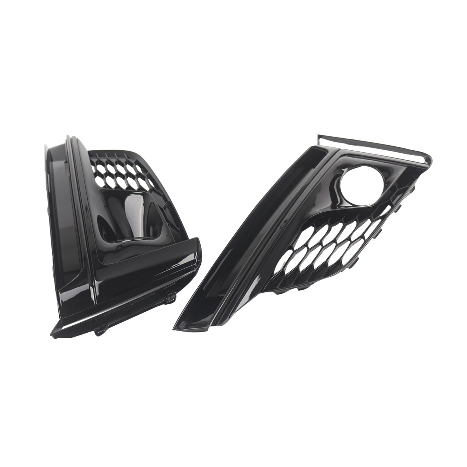 2PCS Front Bumper Fog Light Grille Cover Fit Audi A5 S5 S-Line 2018-2019