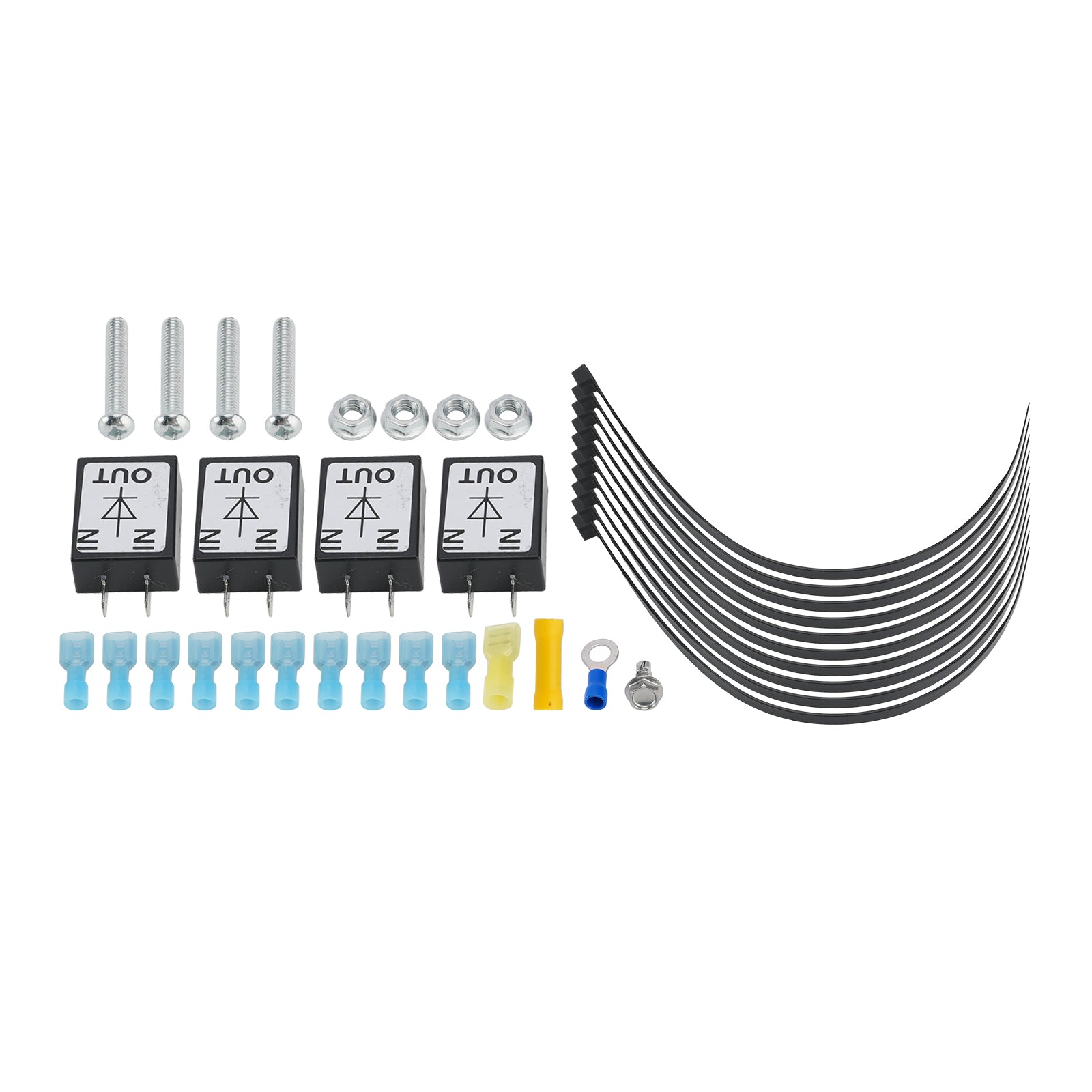 Towed Vehicle Wiring Kit 6 to 7 Way Wire Connectors for Roadmaster 15267