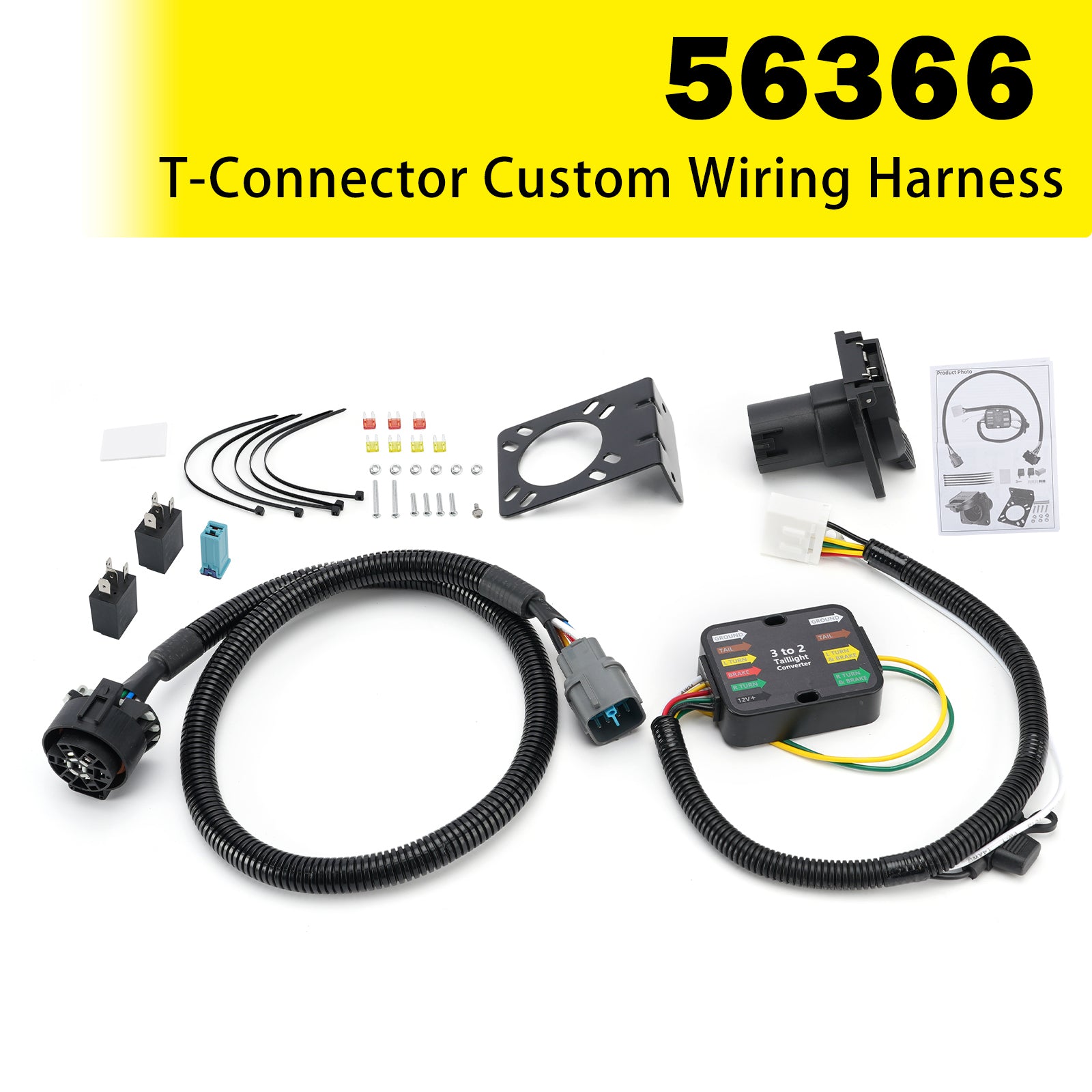 56366 T-Connector Custom Wiring Harness for Honda Pilot Ridgeline