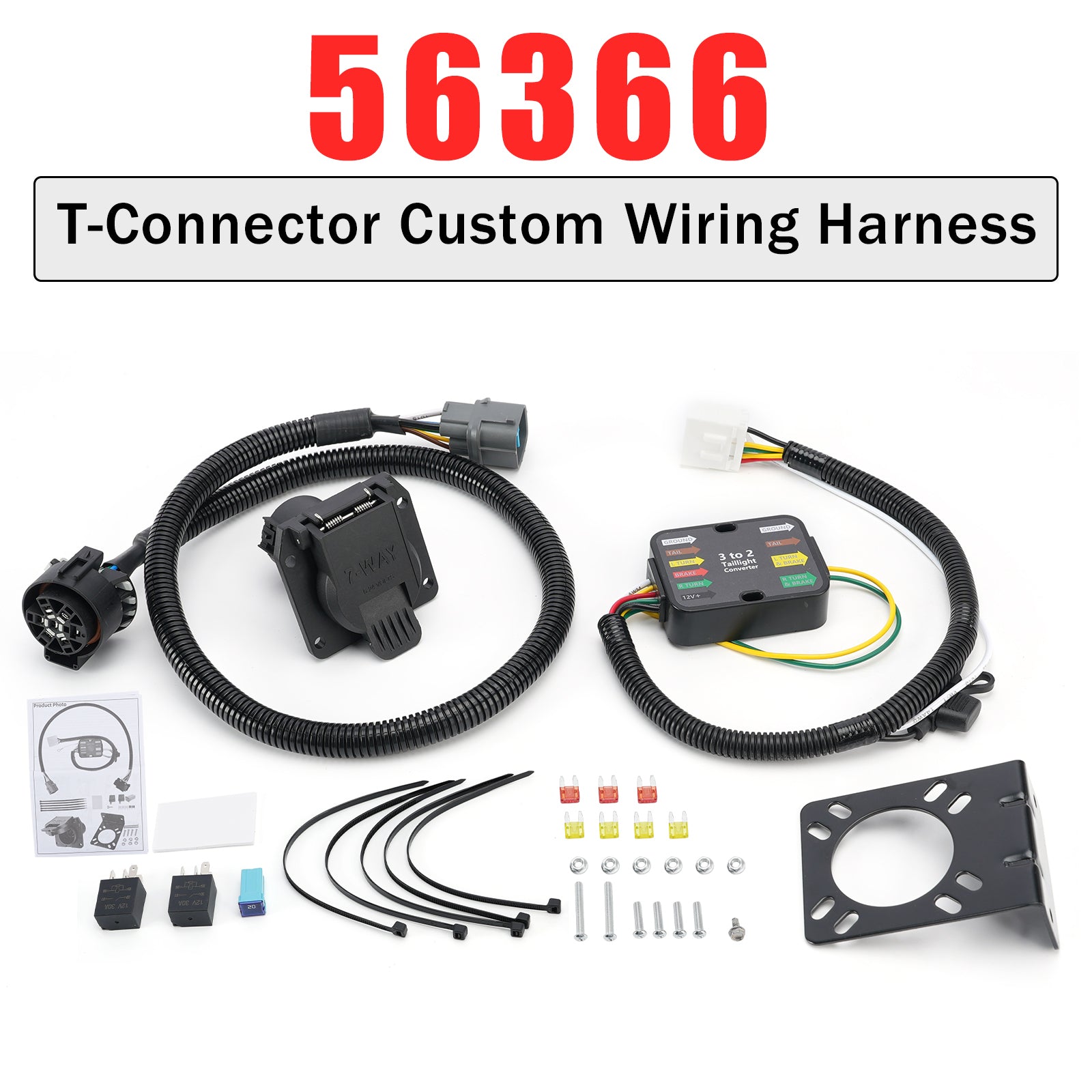 56366 T-Connector Custom Wiring Harness for Honda Pilot Ridgeline