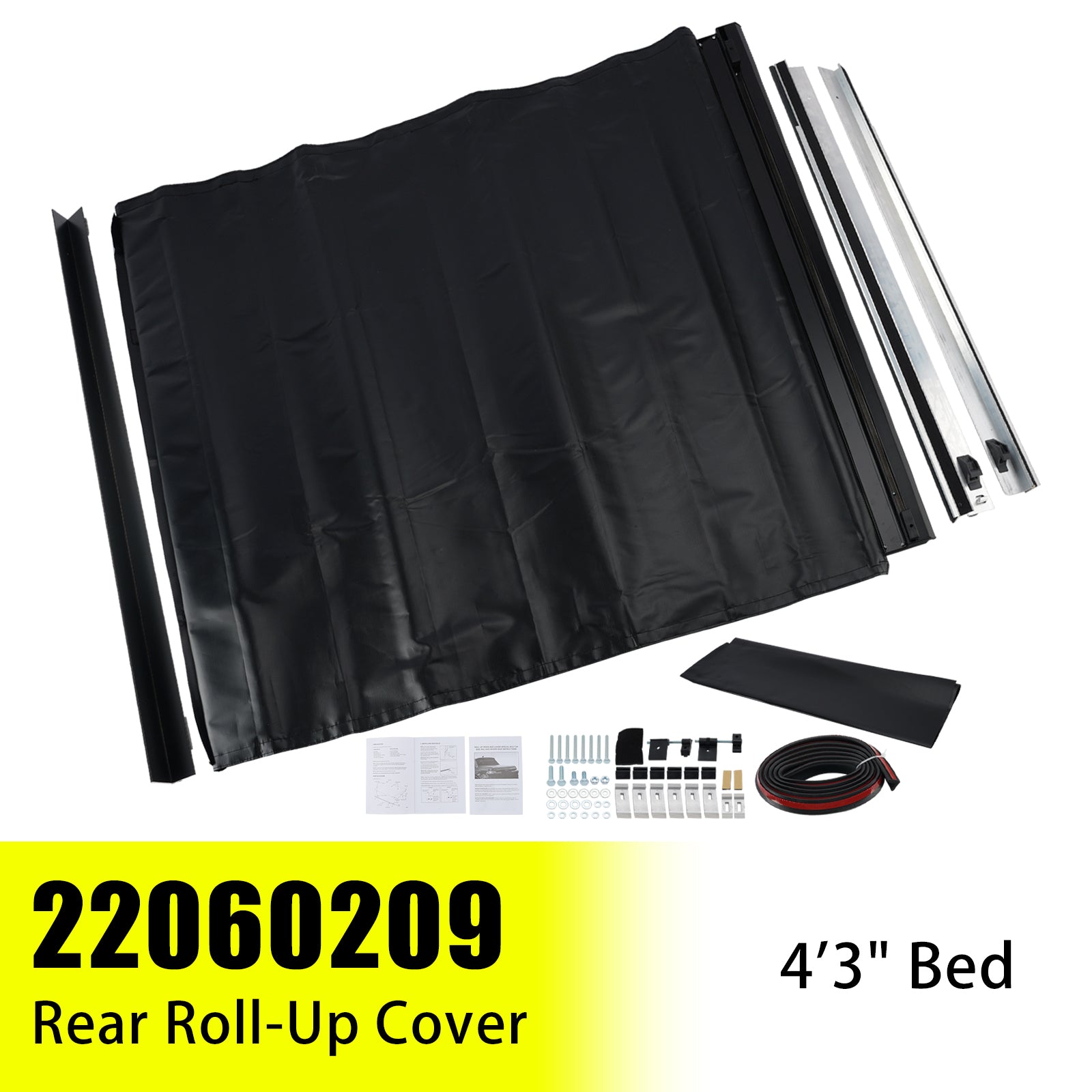 Rear Roll-Up Cover 22060209 for Hyundai Santa Cruz 2022-2026 4'3" Bed