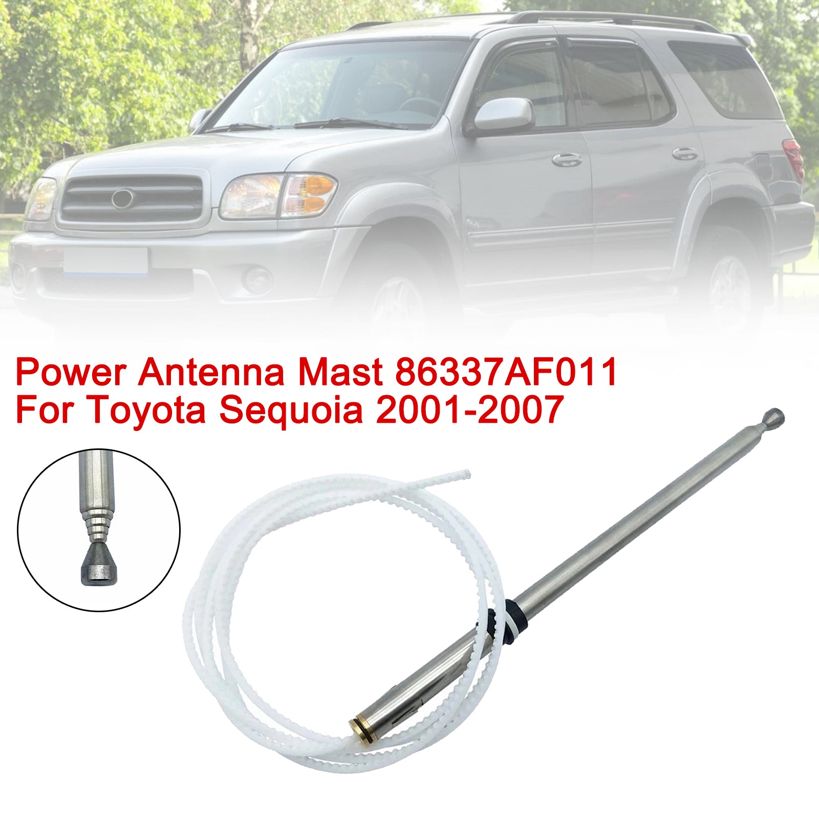 Power Antenna Mast 86337AF011 For Toyota Sequoia 2001-2007