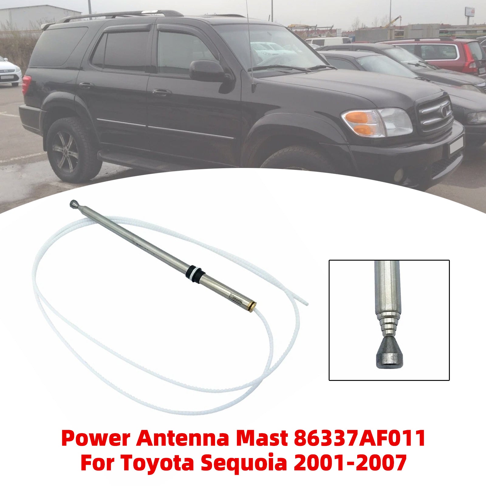 Power Antenna Mast 86337AF011 For Toyota Sequoia 2001-2007