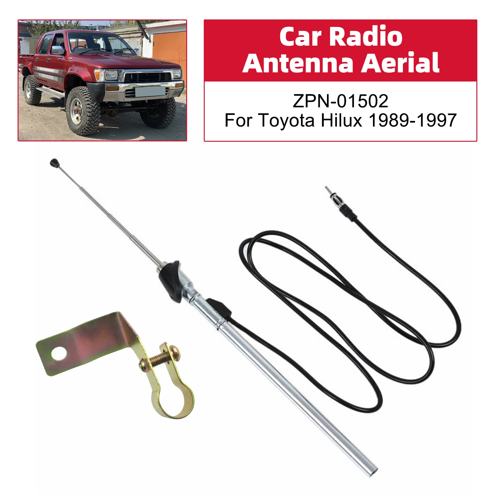 Car Radio Antenna Aerial ZPN-01502 For Toyota Hilux 1989-1997