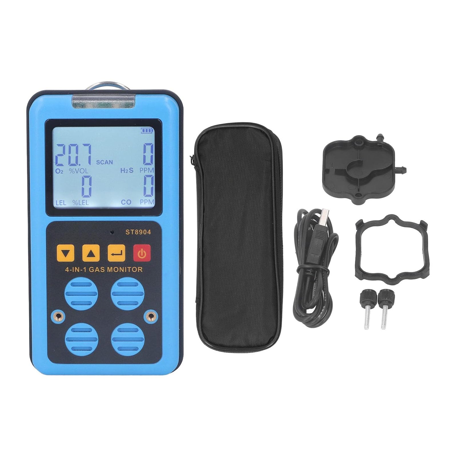ST8904 4IN1 Gas Detector Professional Multifunctional O2 CO H20 LEL Alarm