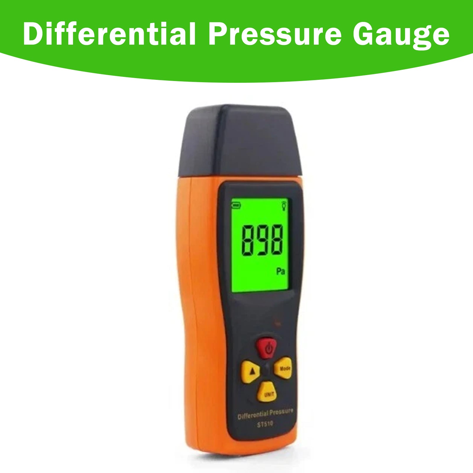 ST510 Digital Manometer Low Pressure Accurate Air Pressure Meter 0~100hPa