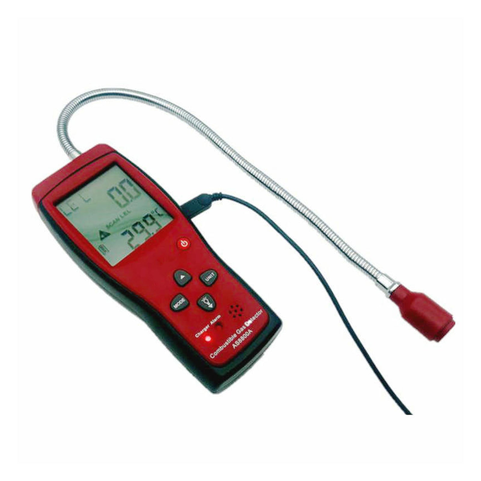 AS8800A Combustible Gas Leak Detector LCD LEL Gas Monitor