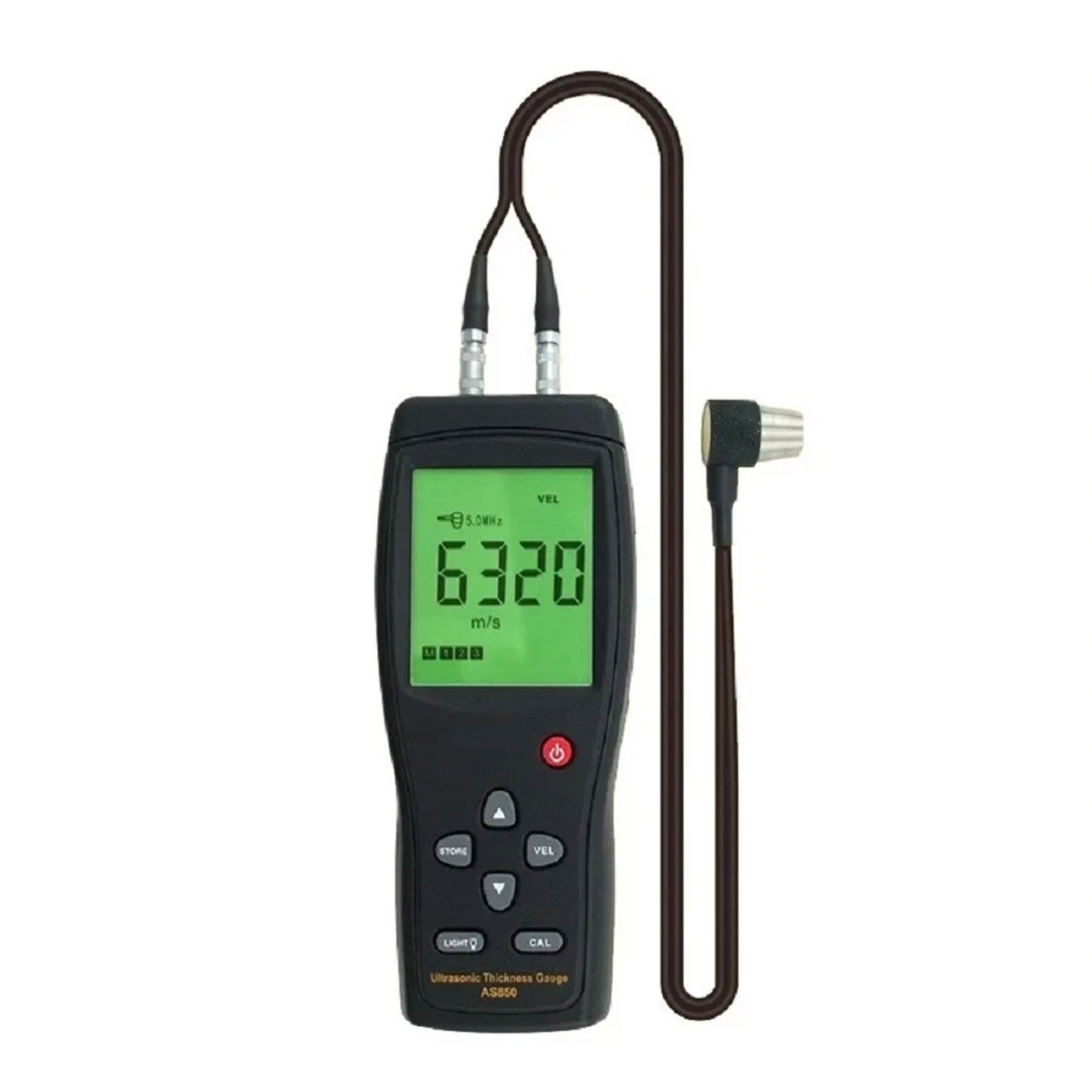 AS850 Portable Digital Ultrasonic Steel Plate Thickness Gauge 1000~9999m/s
