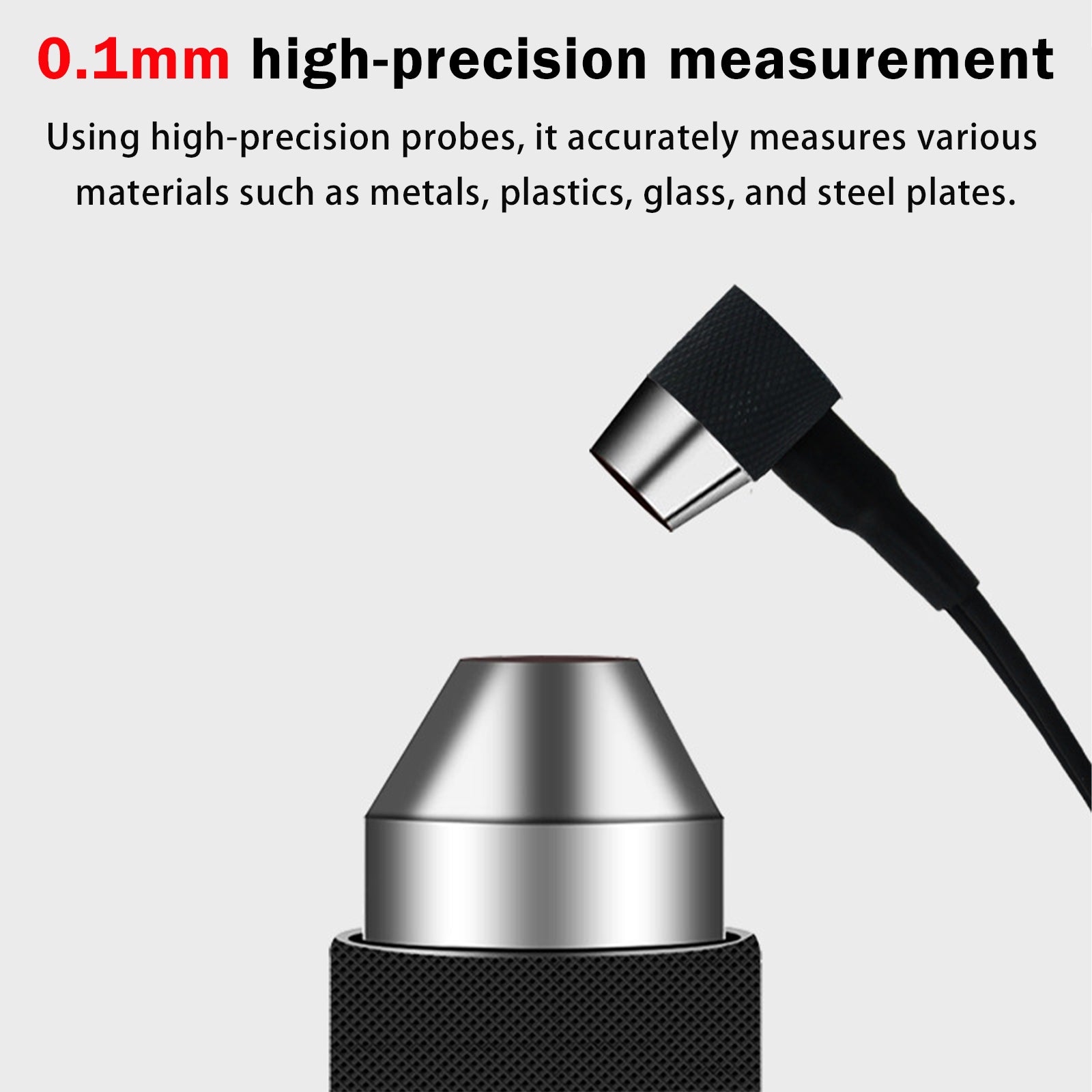 AS850 Portable Digital Ultrasonic Steel Plate Thickness Gauge 1000~9999m/s