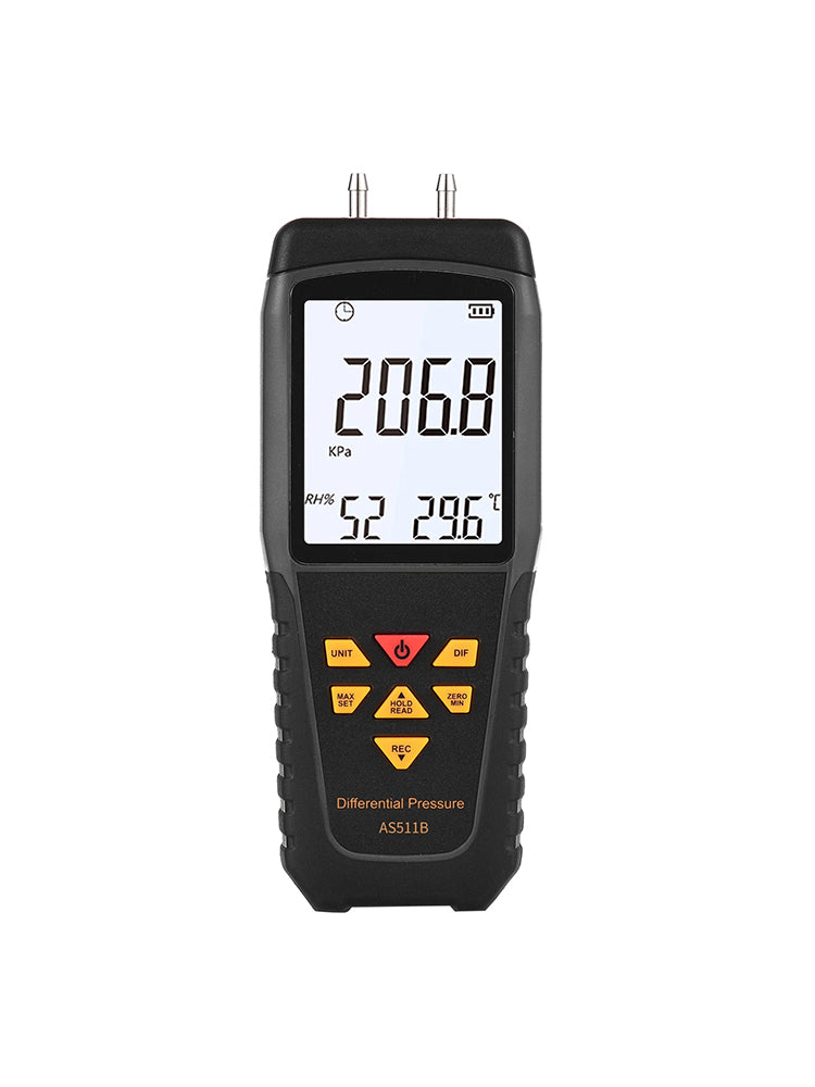 AS511B High Precision Digital Differential Pressure Gauge -206.8~206.8KPA