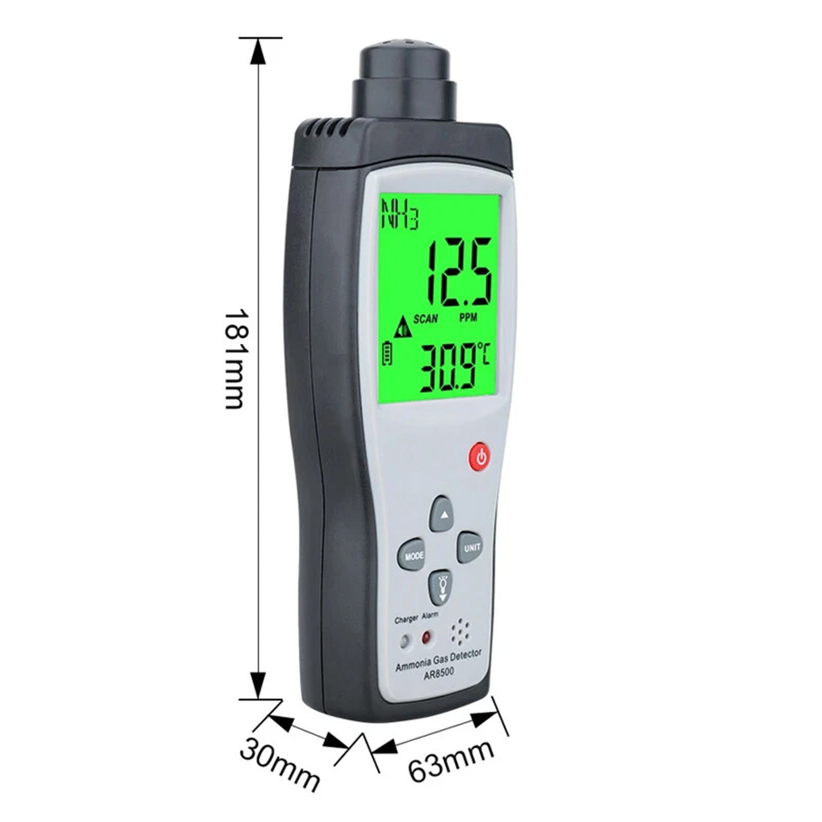 AR8500 Ammonia Gas Detector NH3 Monitor NH3 Gas Analyzer 0-100PPM