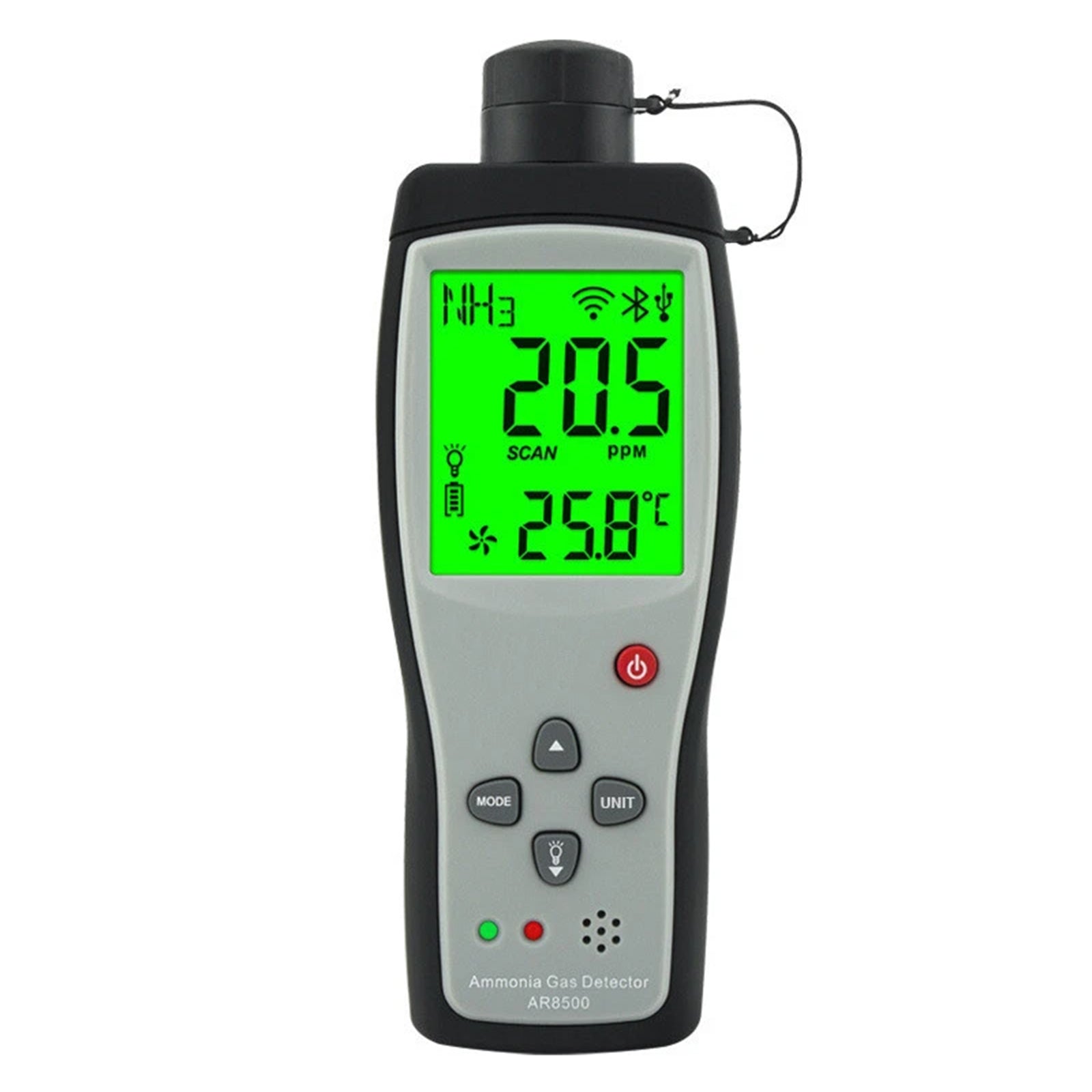 AR8500 Ammonia Gas Detector NH3 Monitor NH3 Gas Analyzer 0-100PPM