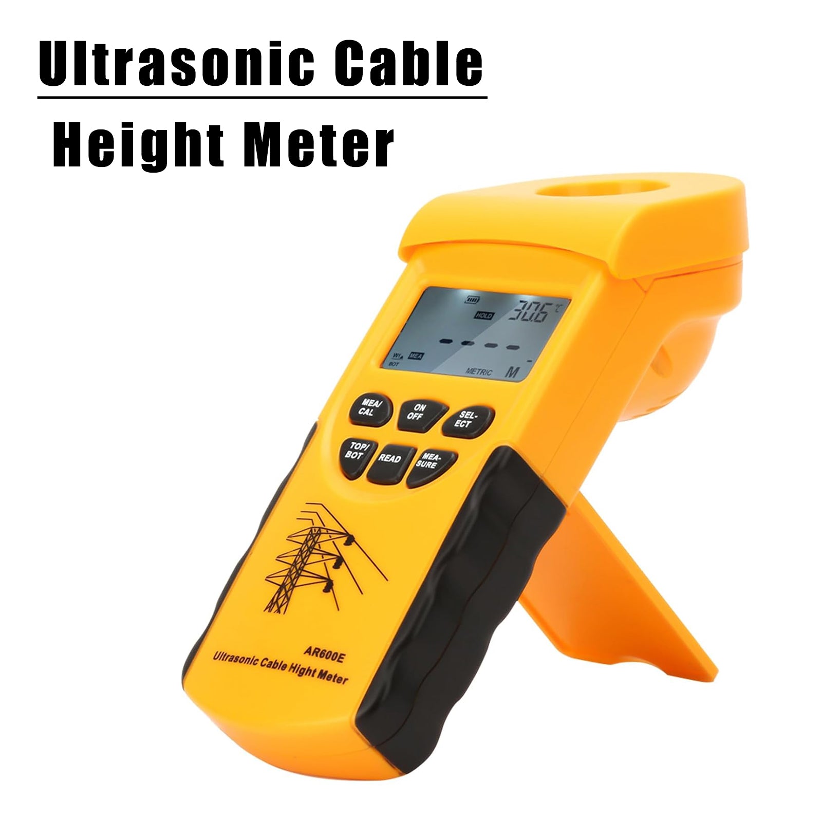 AR600E Cable Height Meter Digital Ultrasonic Cable Height Meter Measurement