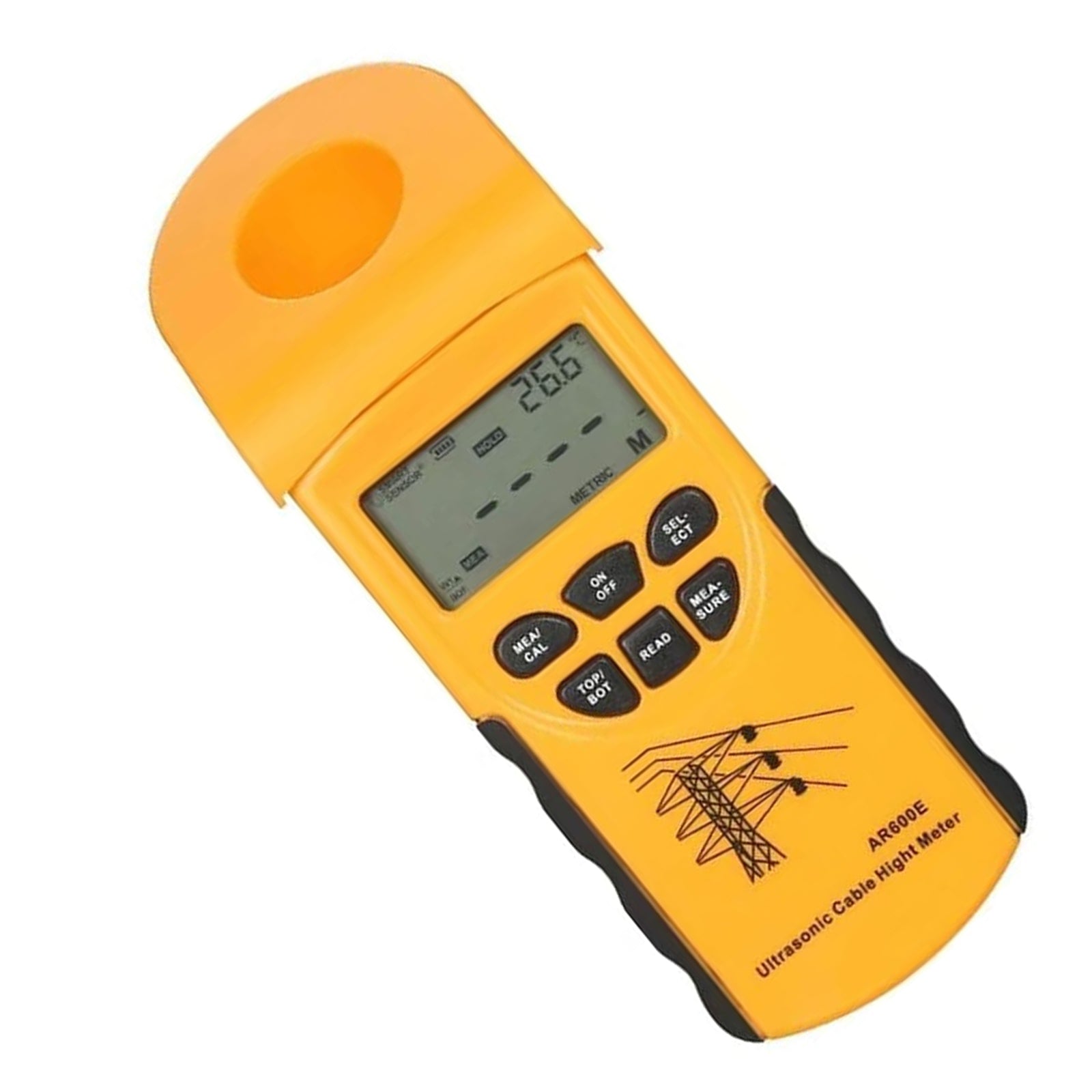 AR600E Cable Height Meter Digital Ultrasonic Cable Height Meter Measurement