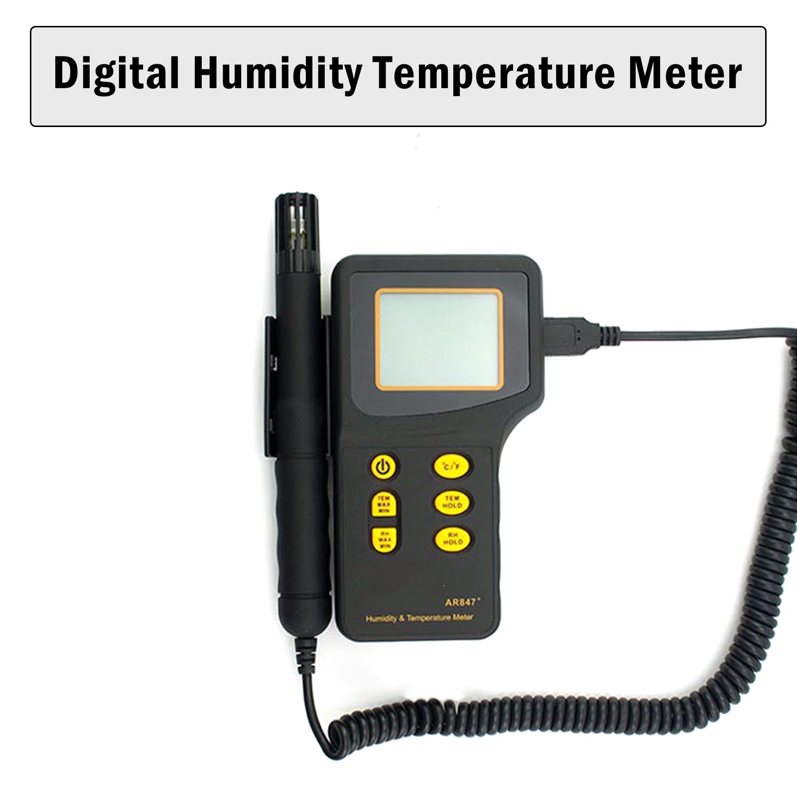 AR847 Digital Humidity Temperature Meter Thermometer Hygrometer 5%~98%