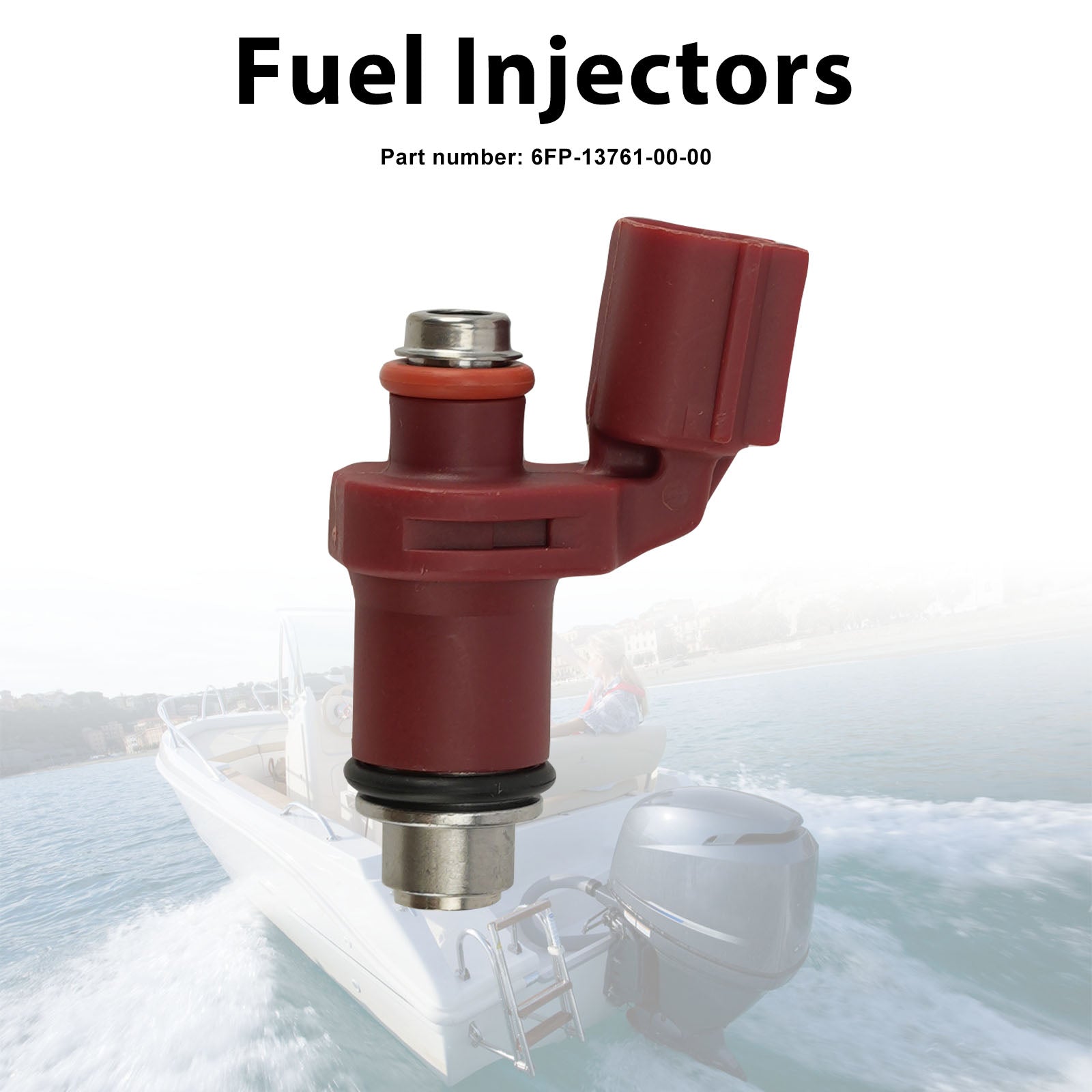 Fuel Injectors 6FP-13761-00-00 For Yamaha Outboard 75HP 90HP