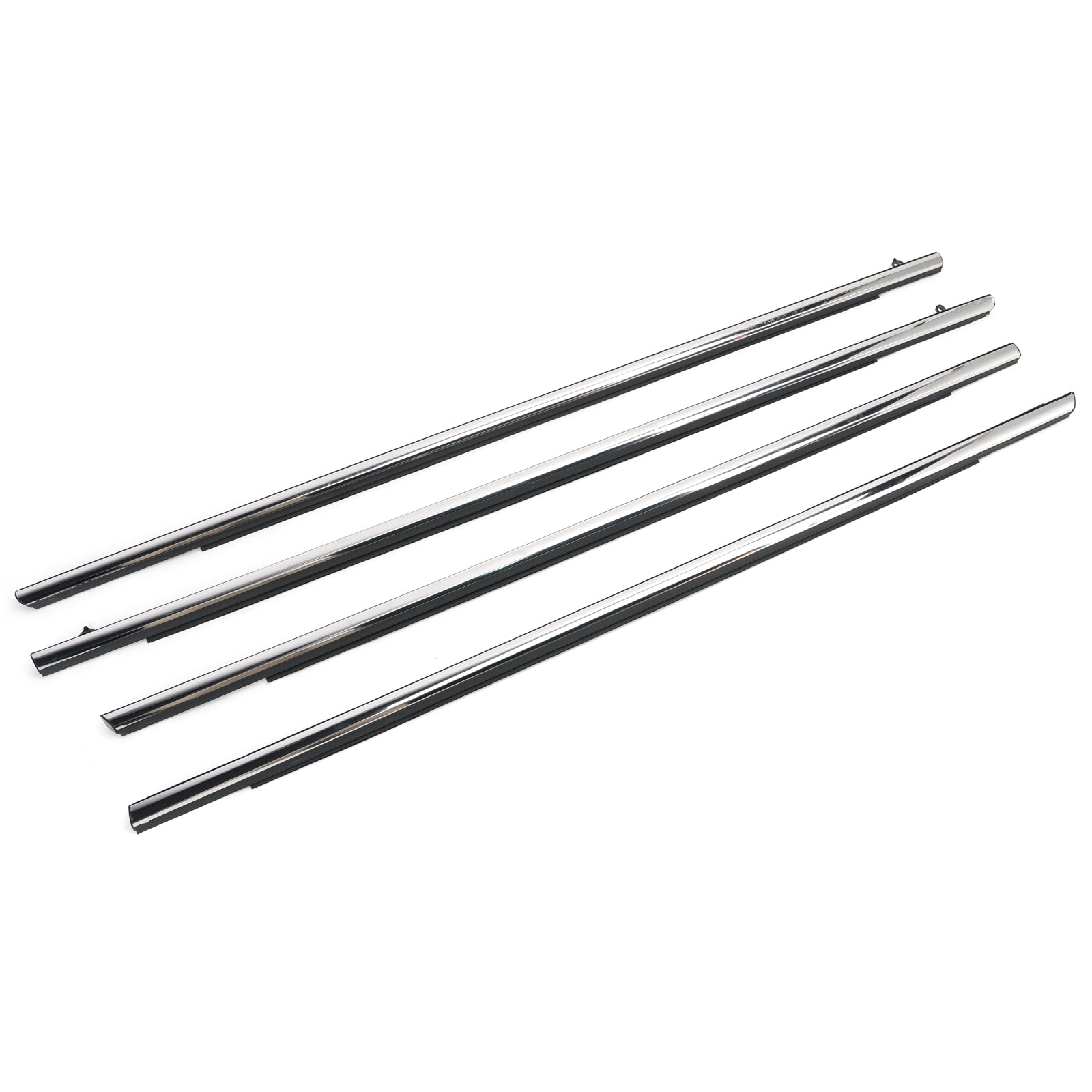 4PCS Car Window Weatherstrip Chrome 72450-TA6-A01 For Honda Odyssey 2015-2020