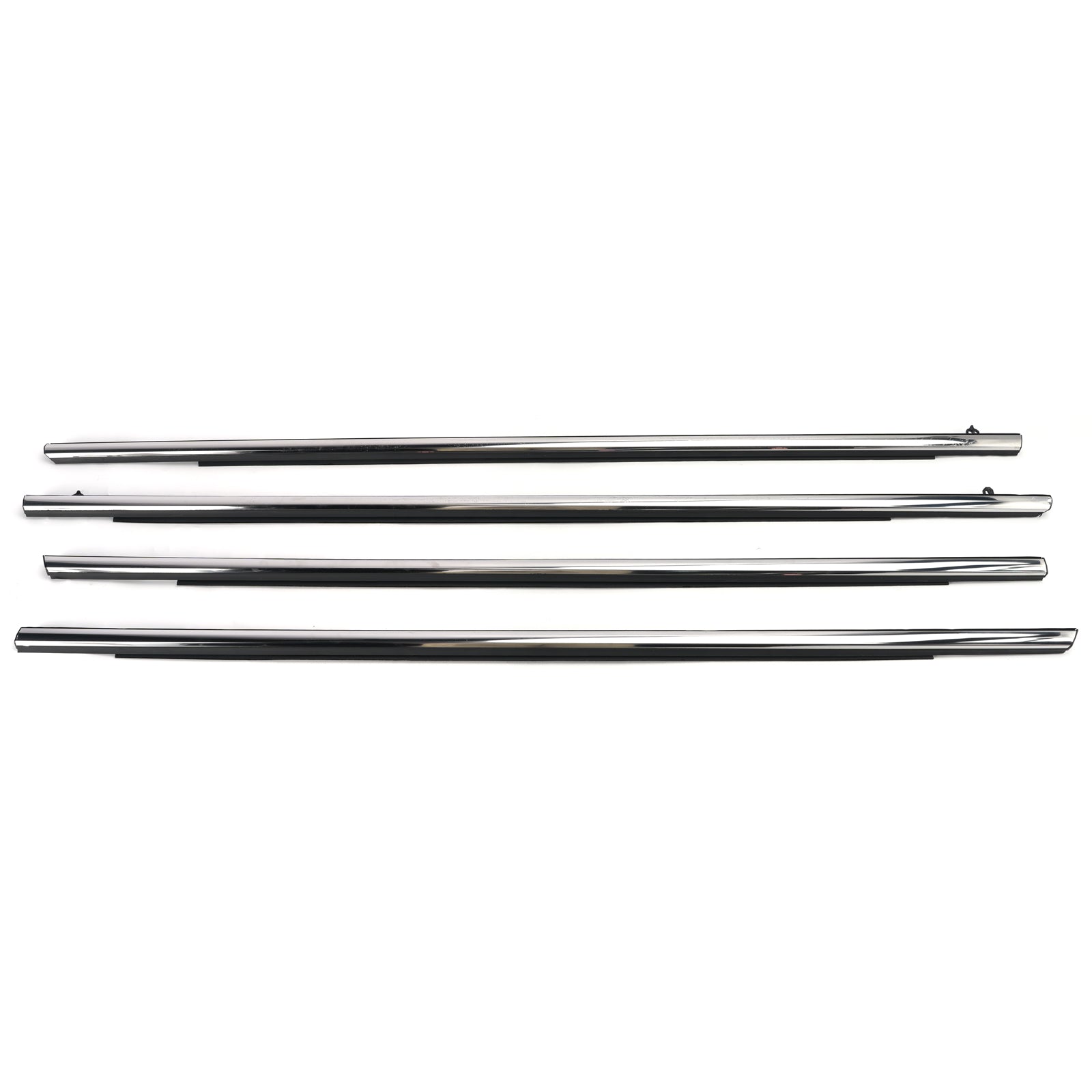 4PCS Car Window Weatherstrip Chrome 72450-TA6-A01 For Honda Odyssey 2015-2020