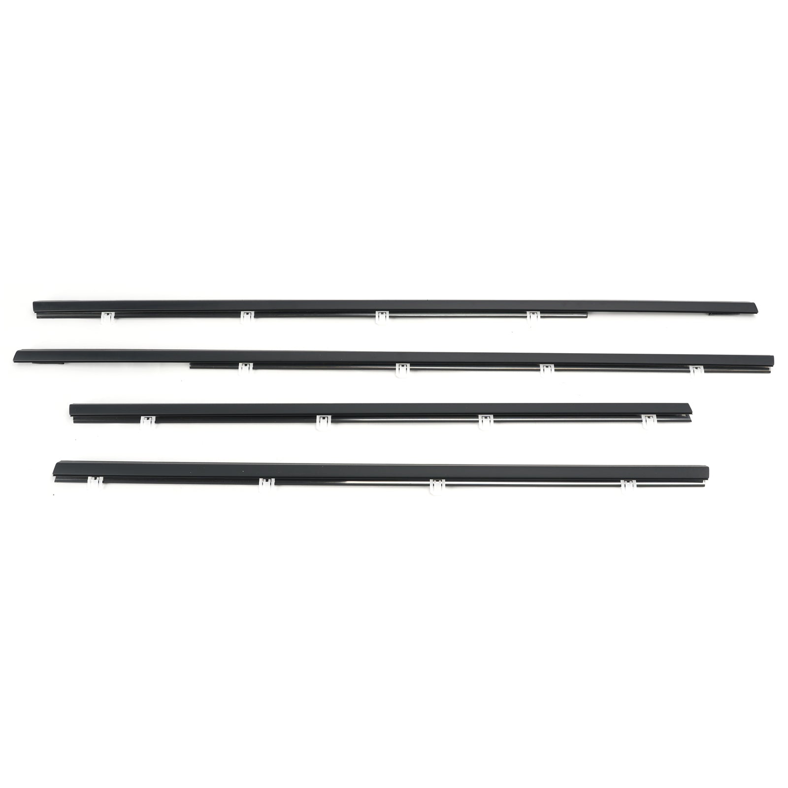 4PCS Weatherstrip Window Molding Trim Seal Belt For Honda Odyssey 2009-2014