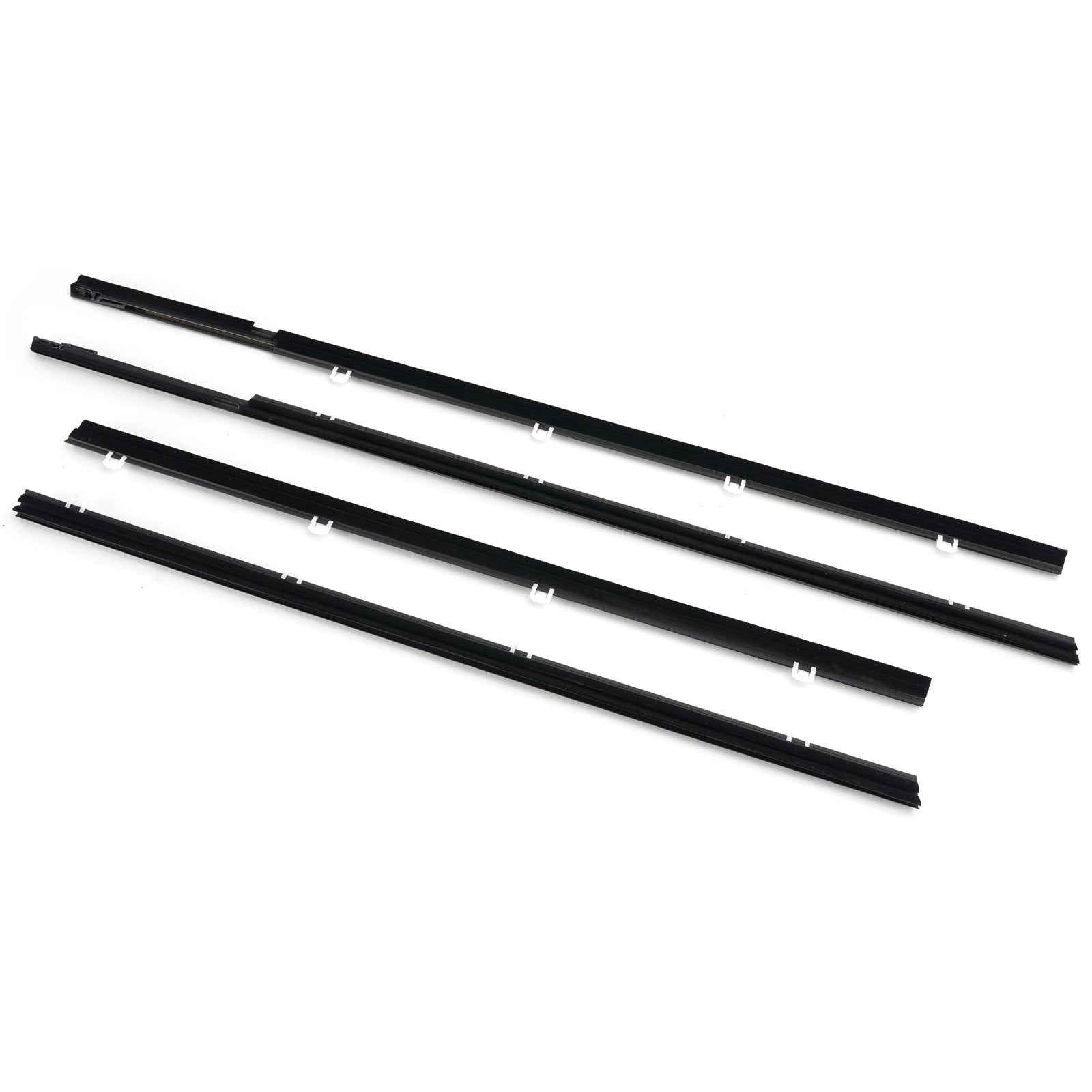 4PCS Weatherstrip Window Molding Trim Seal Belt For Honda Odyssey 2009-2014