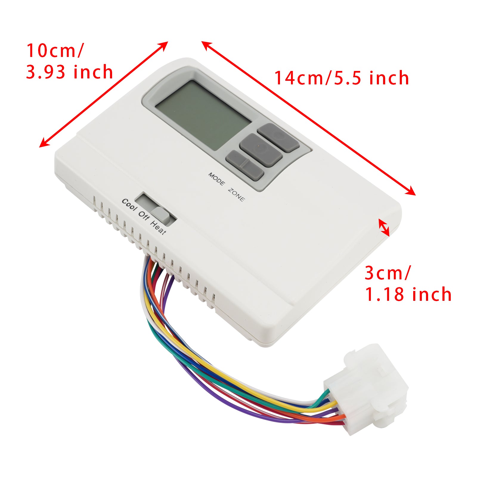 8330D3351 Digital Thermostat Rv Thermostat Heat/Cool WallMount White For Coleman